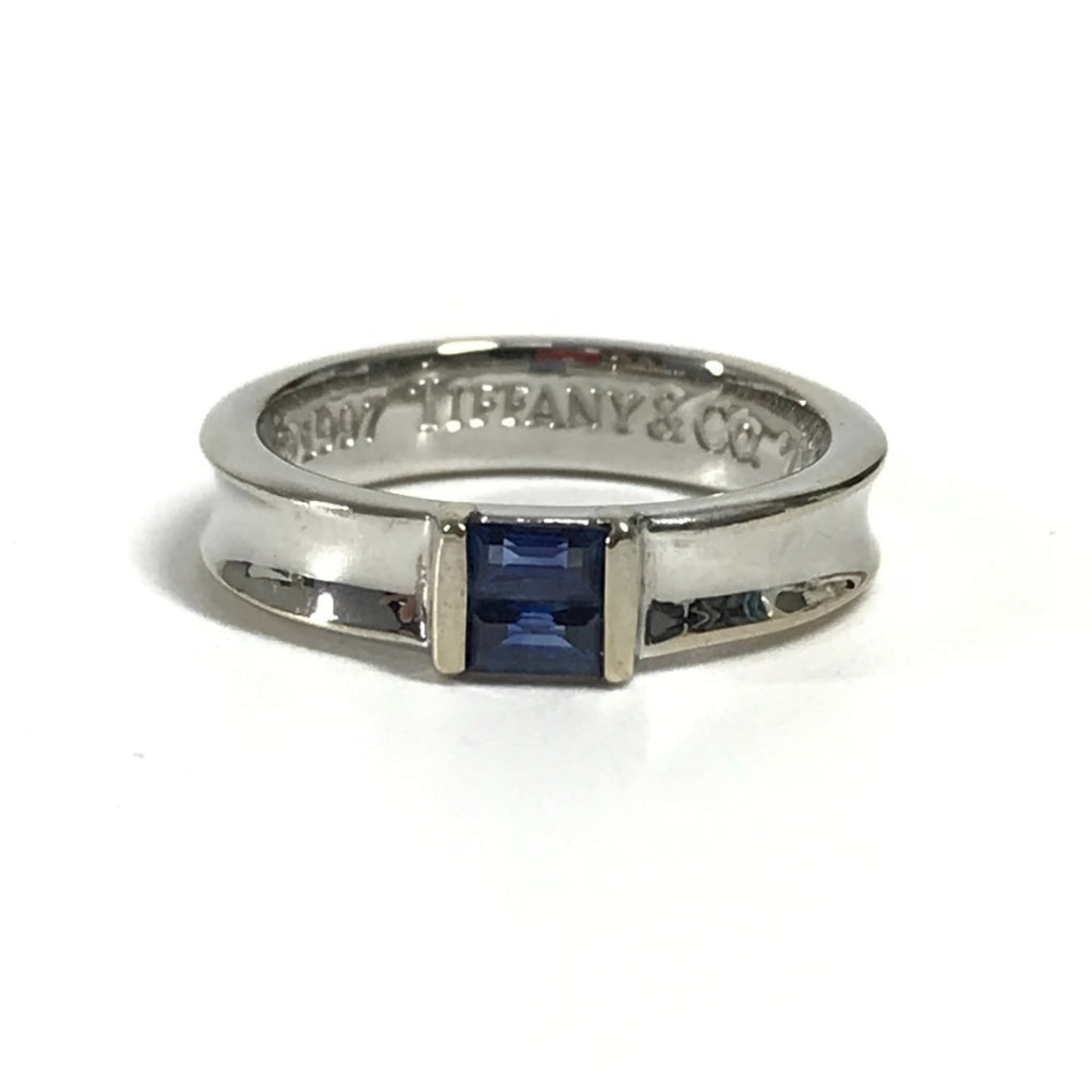 Tiffany Silver White Gold (18K) Band Ring (Pre-Owned)