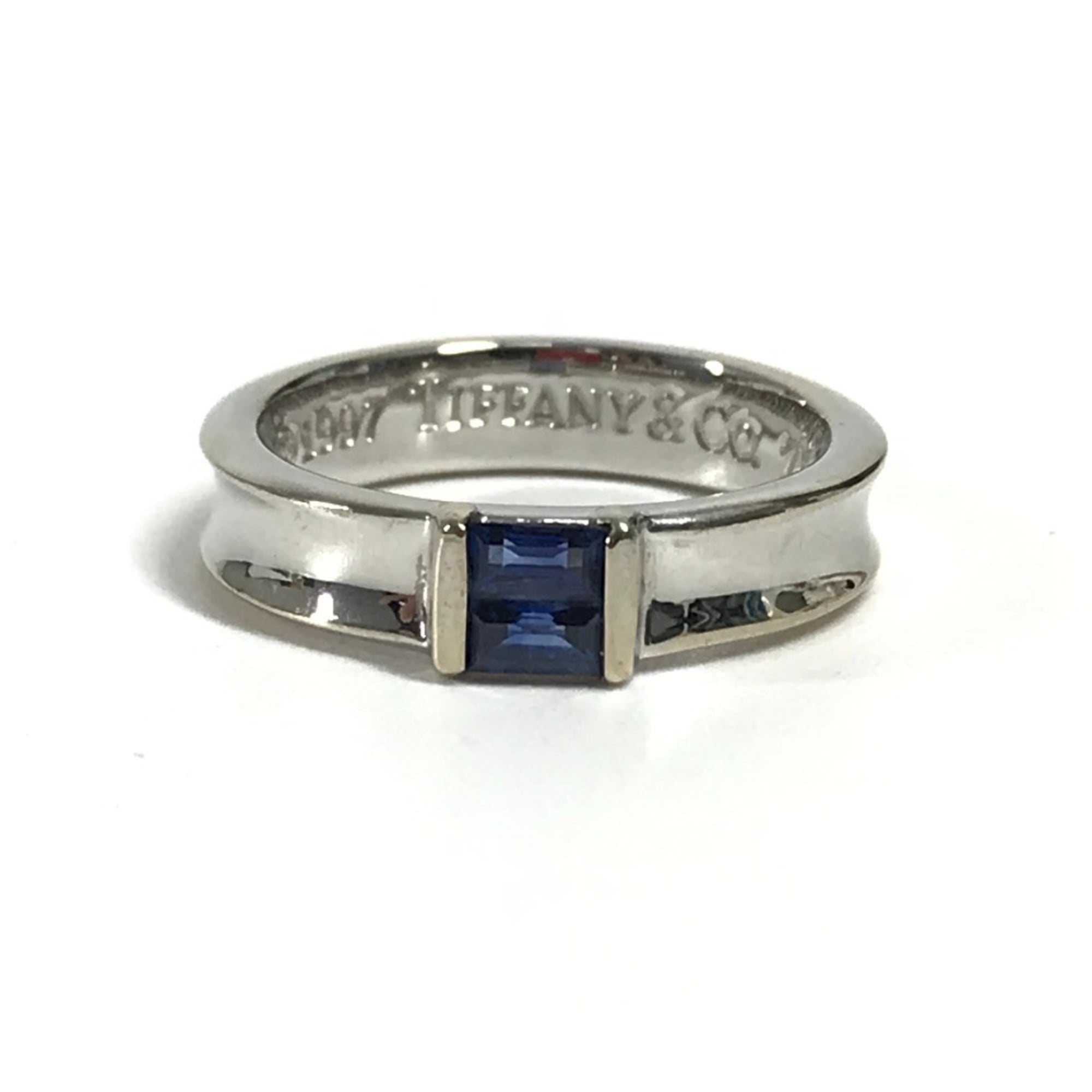 Tiffany Silver White Gold (18K) Band Ring (Pre-Owned)