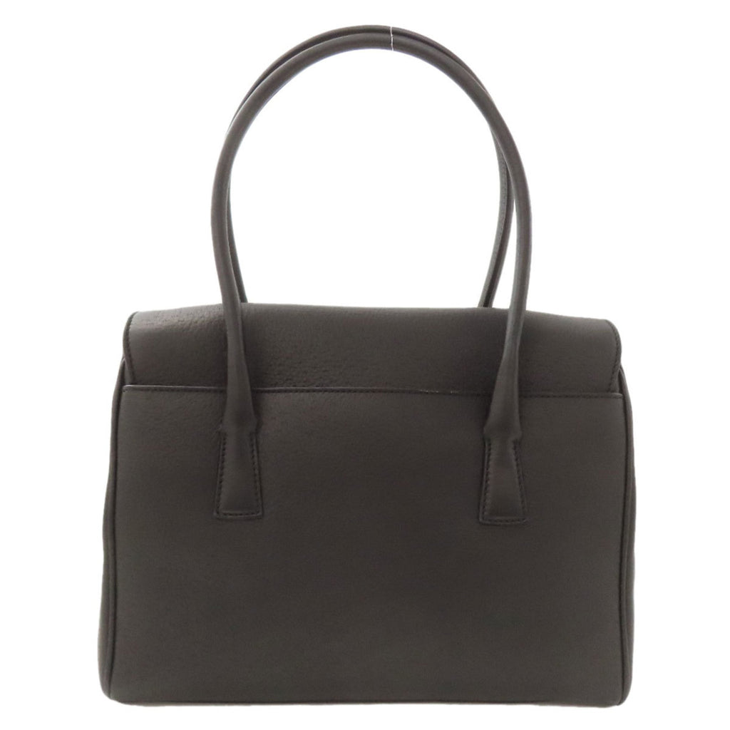 Salvatore Ferragamo Black Leather Handbag (Pre-Owned)