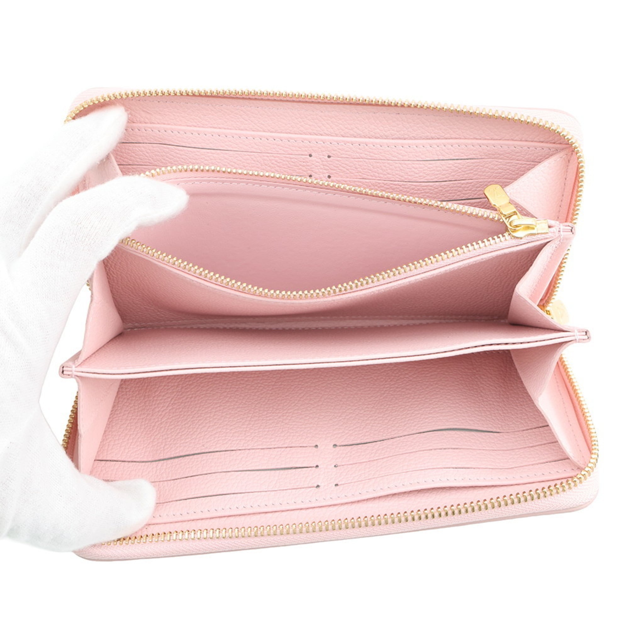 Louis Vuitton Monogram Empreinte Pink Monogram Empreinte Long Wallet (Bi-Fold) (Pre-Owned)