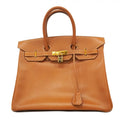 Hermes Gold Courchevel Leather Handbag (Pre-Owned)