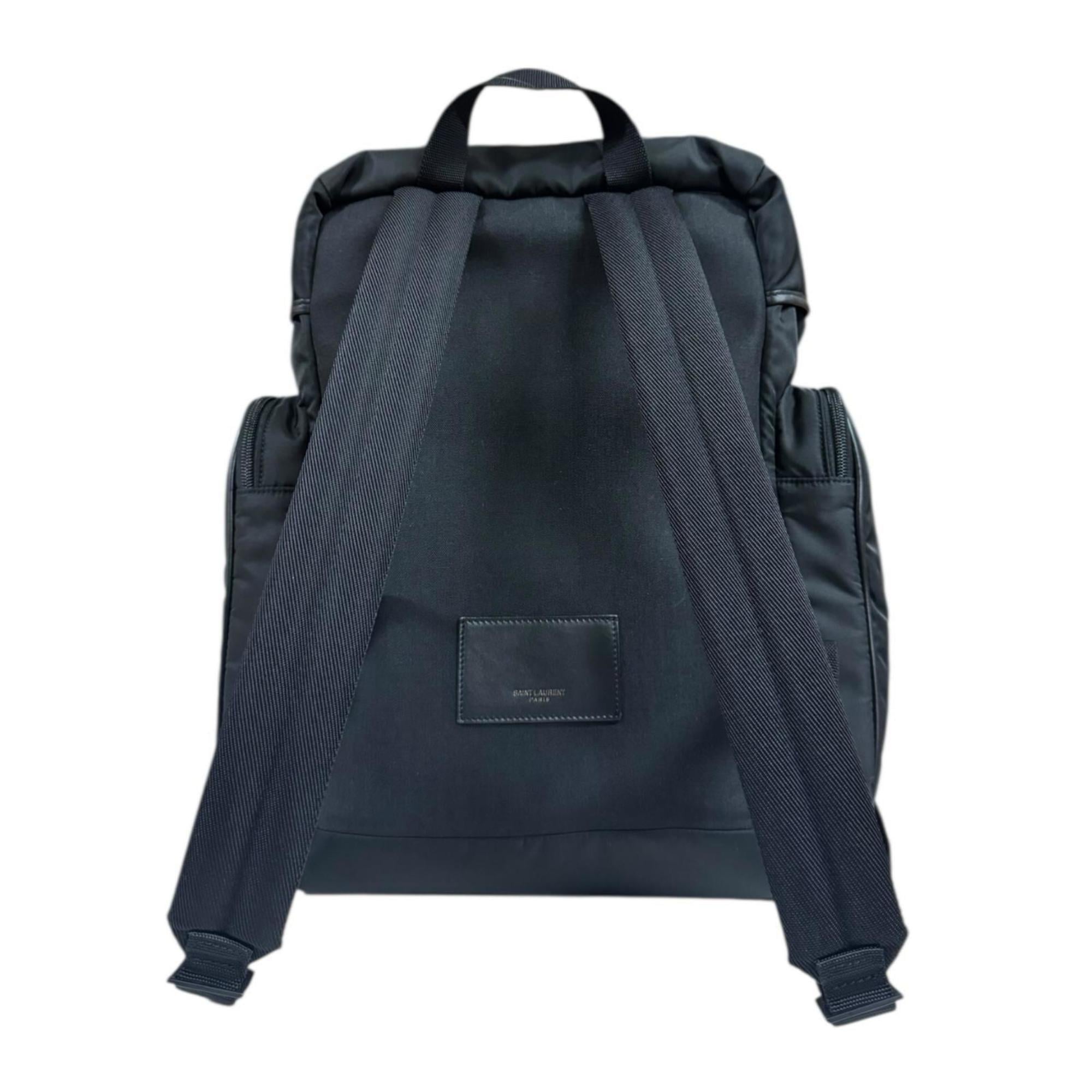 Saint Laurent Black Nylon Backpack (Pre-Owned)