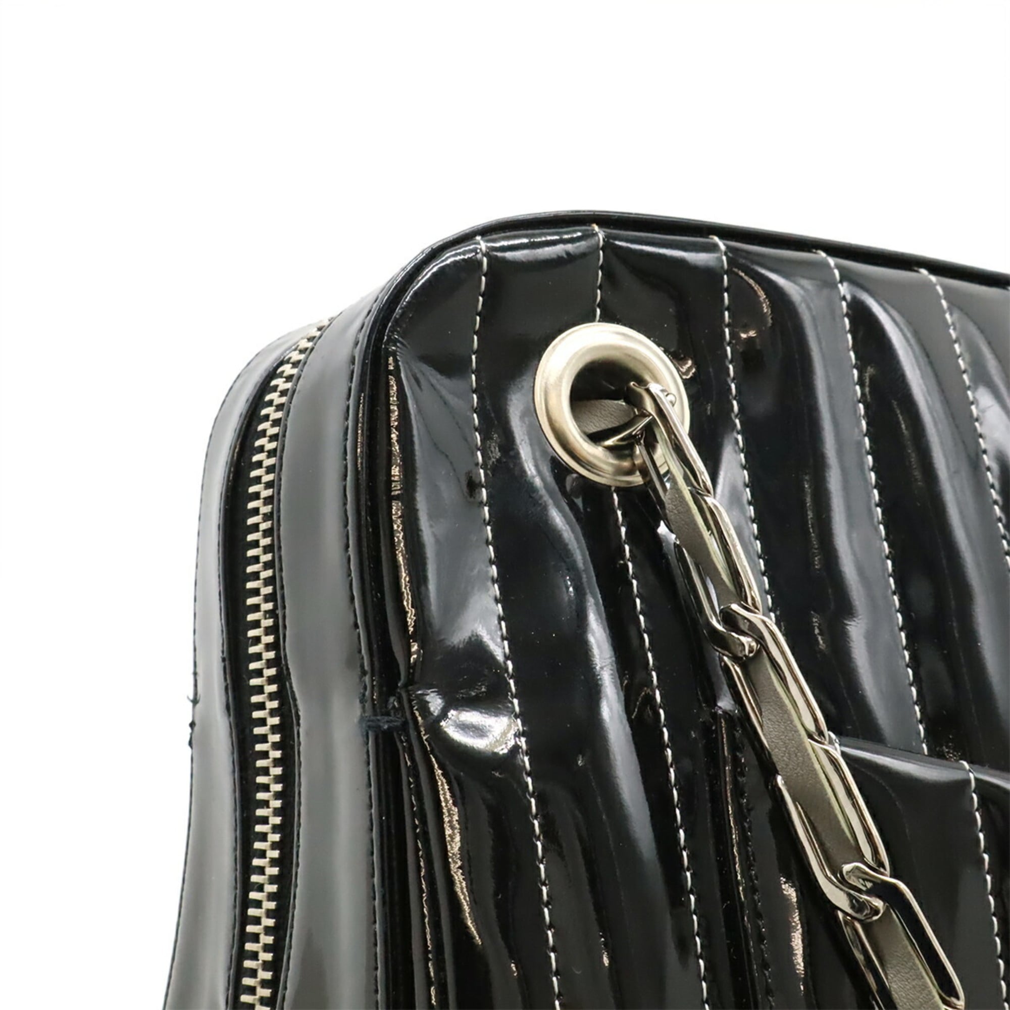 Chanel Black Leather Shoulder Bag Tote Bag (Pre-Owned)