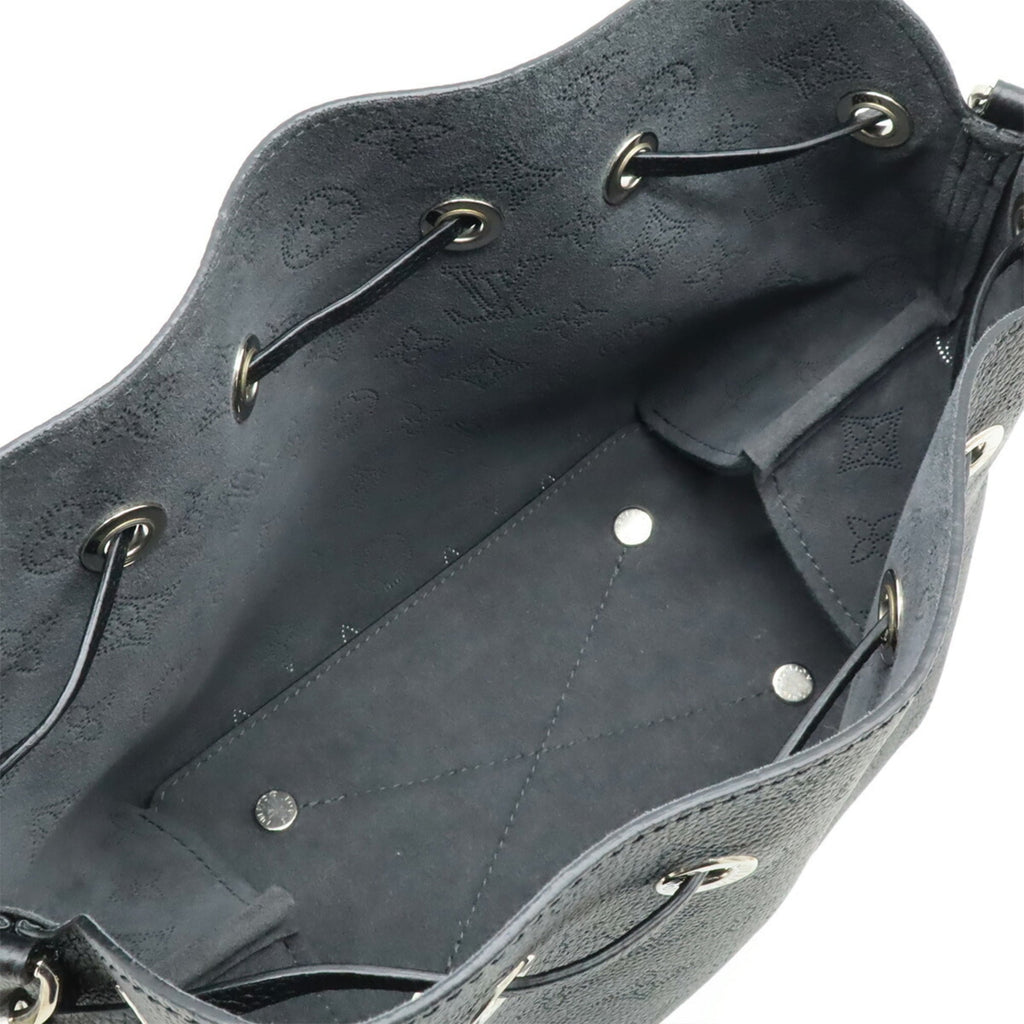 Louis Vuitton Black Noir Mahina Leather Handbag Shoulder Bag (Pre-Owned)