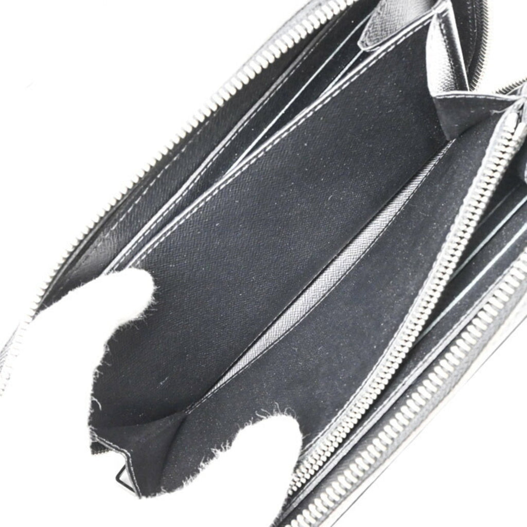 Louis Vuitton Black Monogram Eclipse Taiga Leather Long Wallet (Bi-Fold) (Pre-Owned)