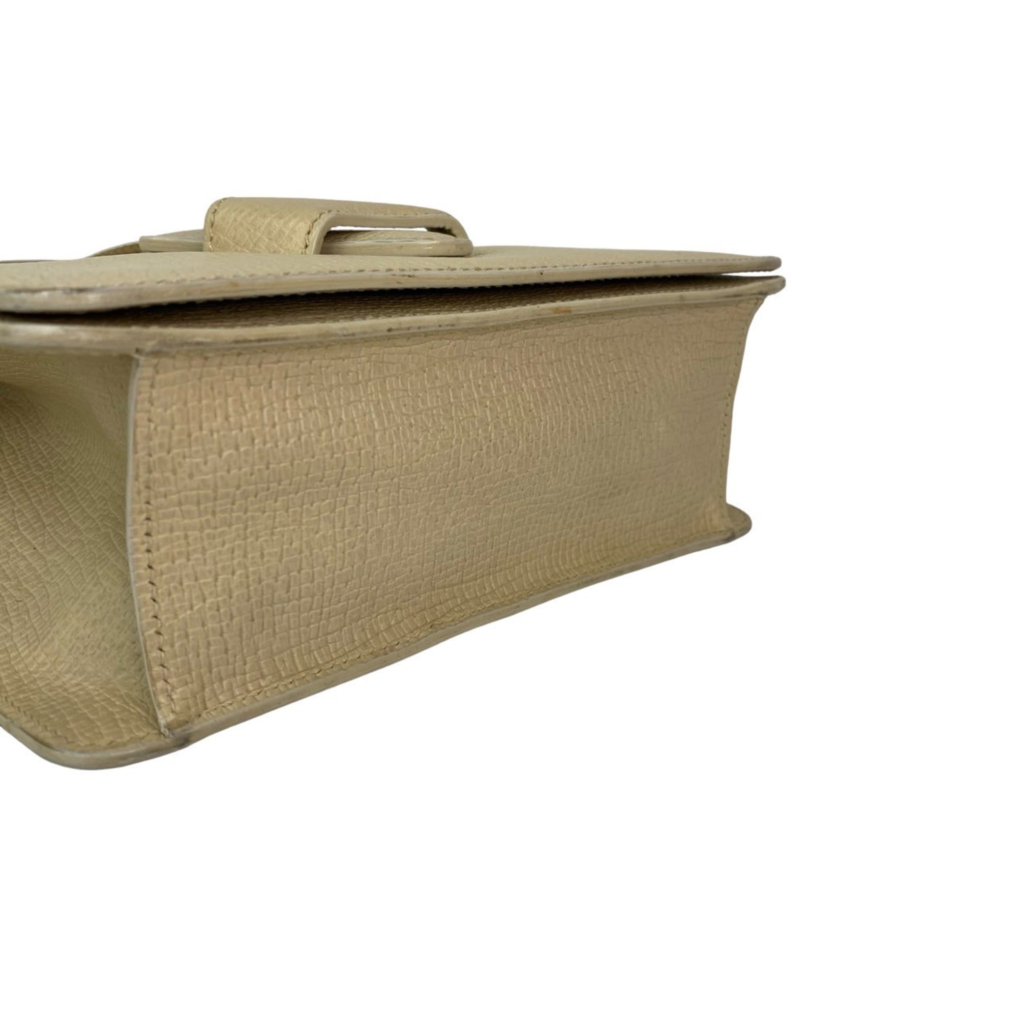 Loewe Beige Leather Handbag Shoulder Bag (Pre-Owned)