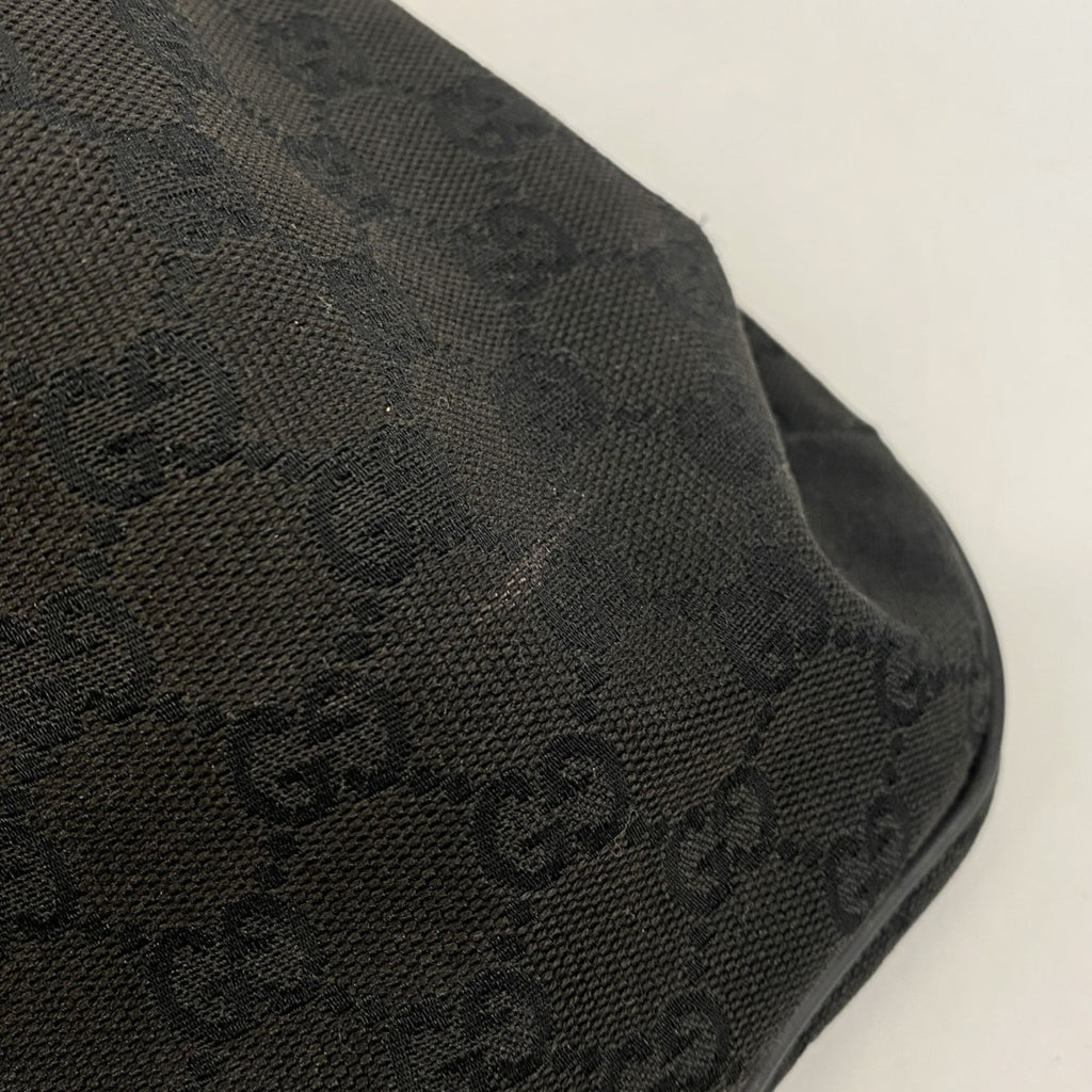 Gucci Black Canvas Shoulder Bag (Pre-Owned)