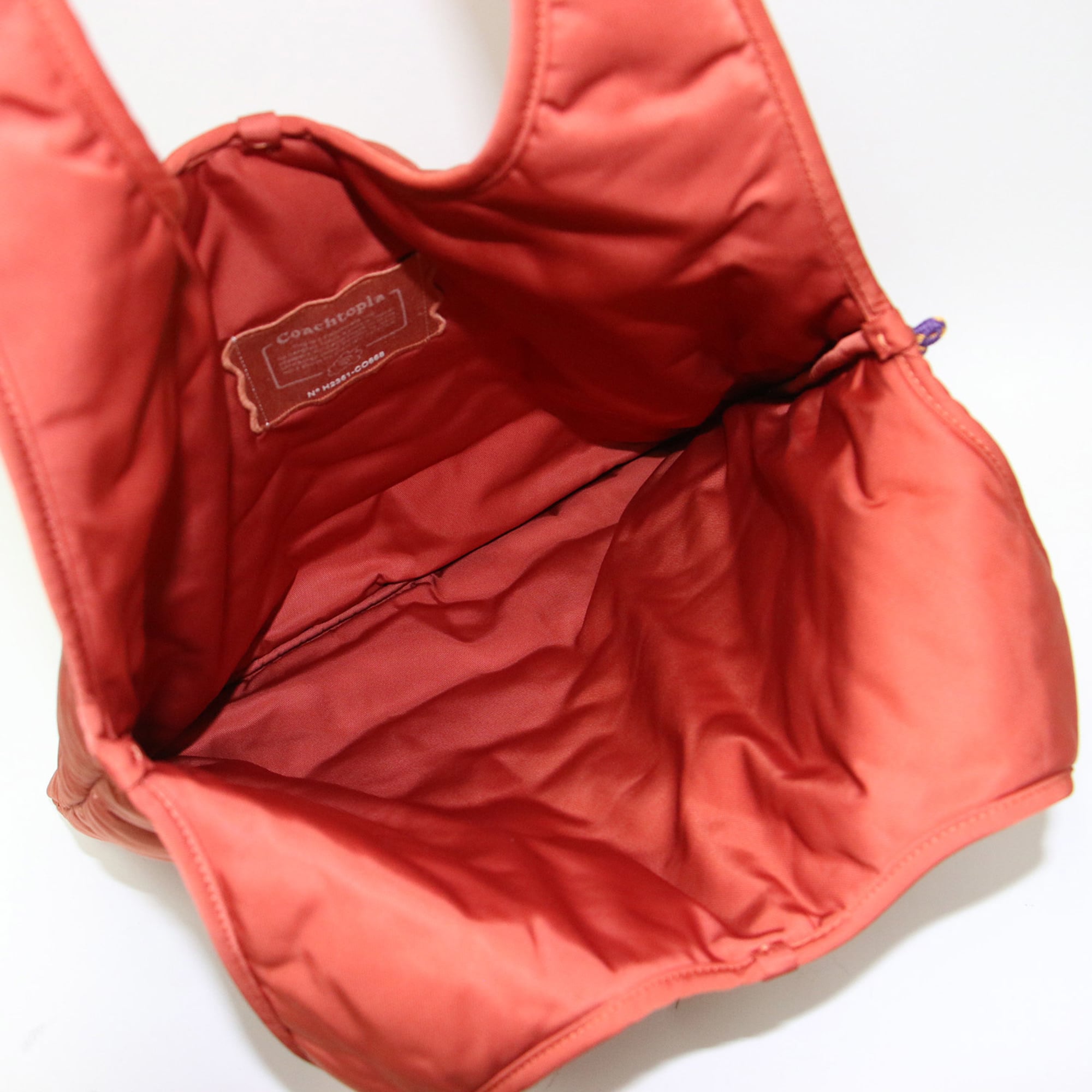 Coach Orange Polyester Handbag (Pre-Owned)