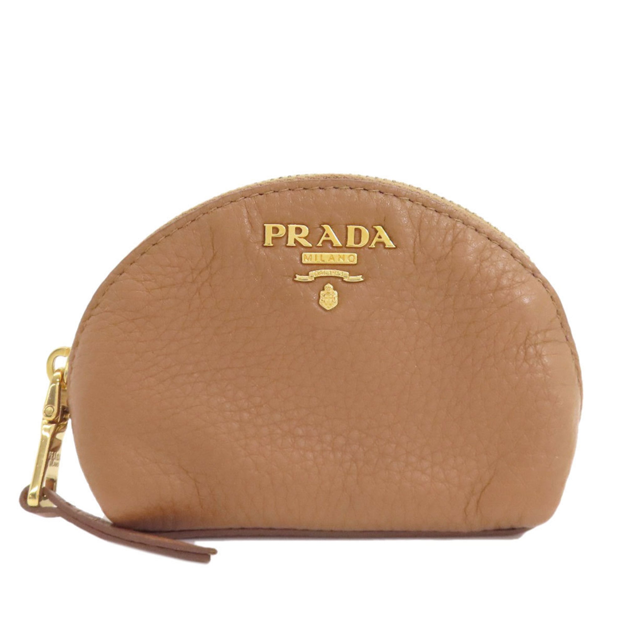 Prada Brown Leather Pouch (Pre-Owned)