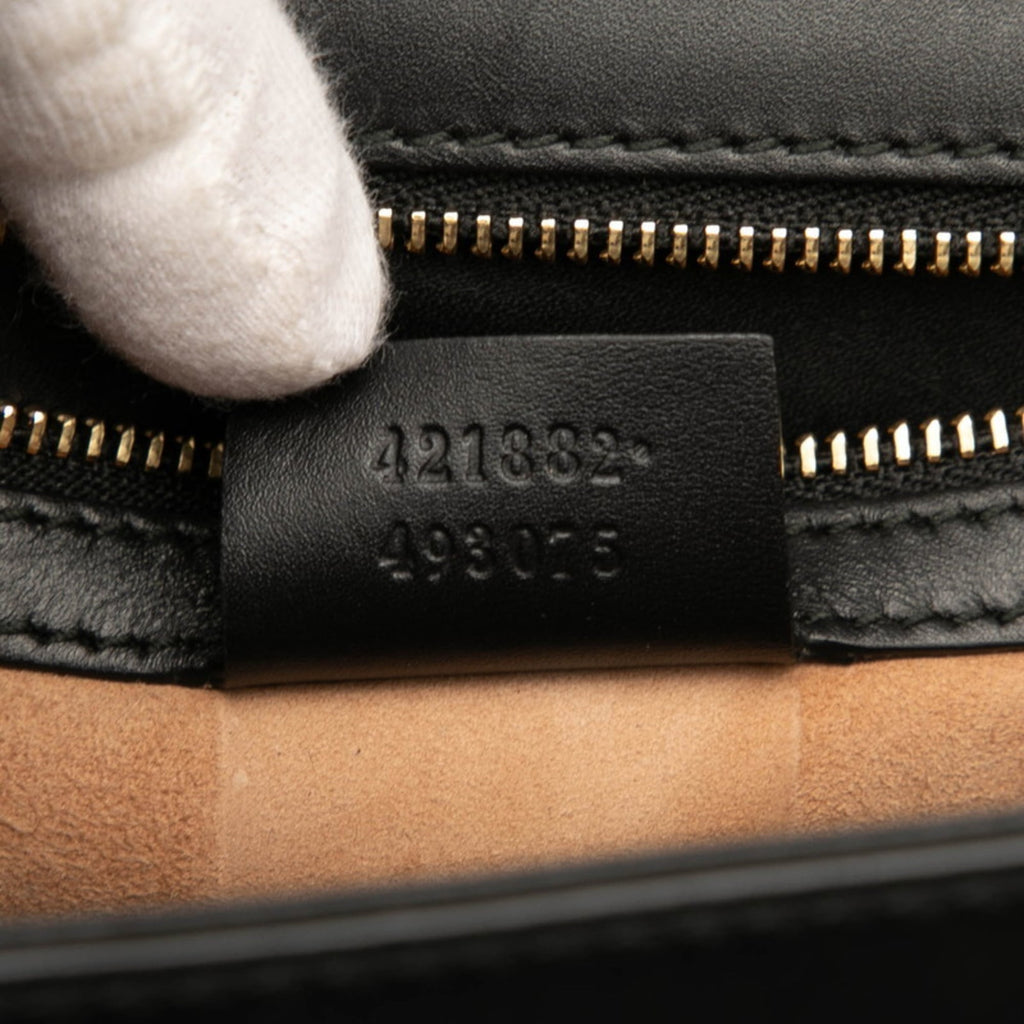 Gucci Black Leather Shoulder Bag (Pre-Owned)