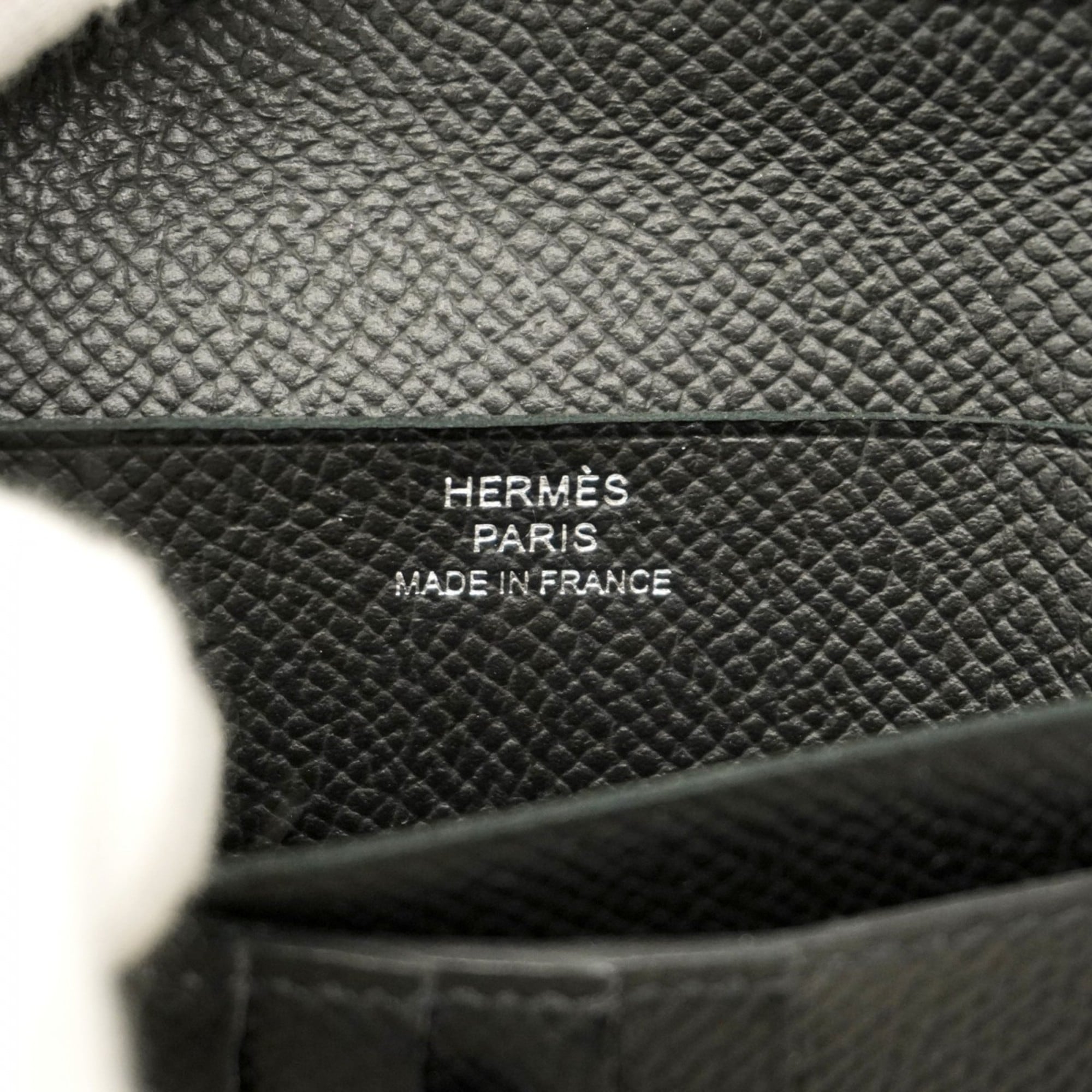Hermes Black Epsom Leather Wallet (Bi-Fold) (Pre-Owned)