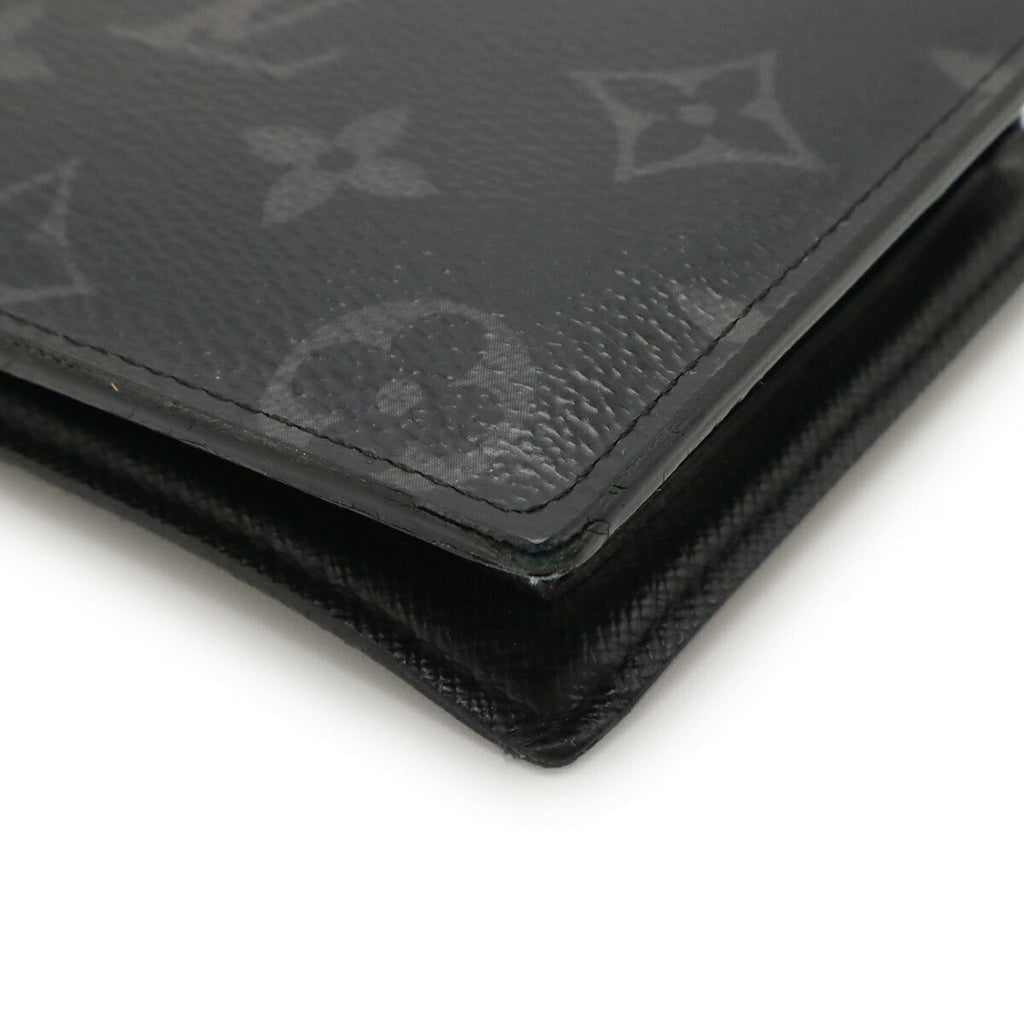 Louis Vuitton Black Gray Monogram Eclipse Wallet (Bi-Fold) (Pre-Owned)