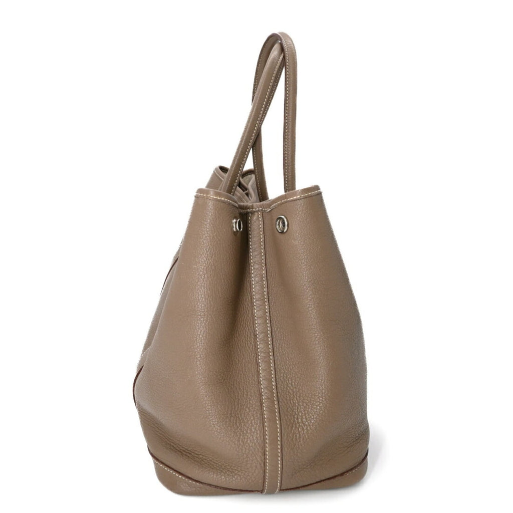 Hermes Etoupe Gray Grayish Negonda Leather Handbag (Pre-Owned)