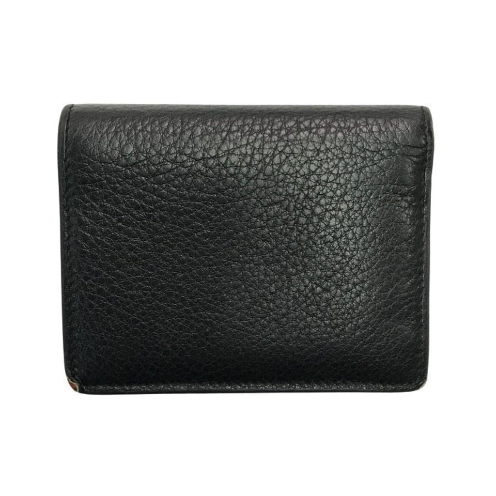 Prada Black Leather Wallet (Bi-Fold) (Pre-Owned)