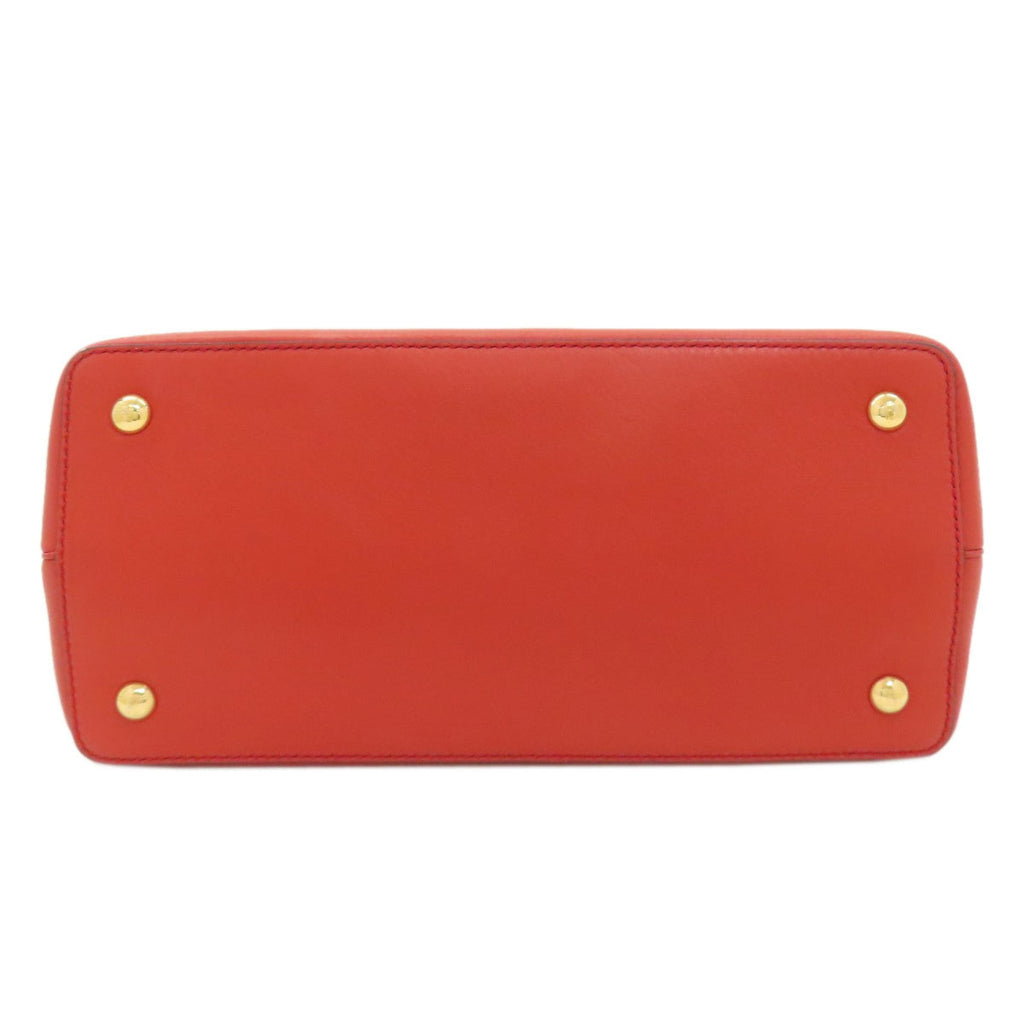 Fendi Red Color Leather Handbag (Pre-Owned)