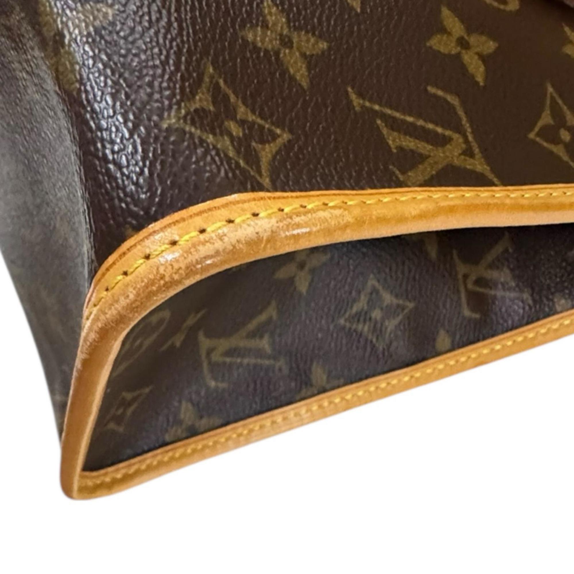 Louis Vuitton Brown Monogram Canvas Shoulder Bag (Pre-Owned)