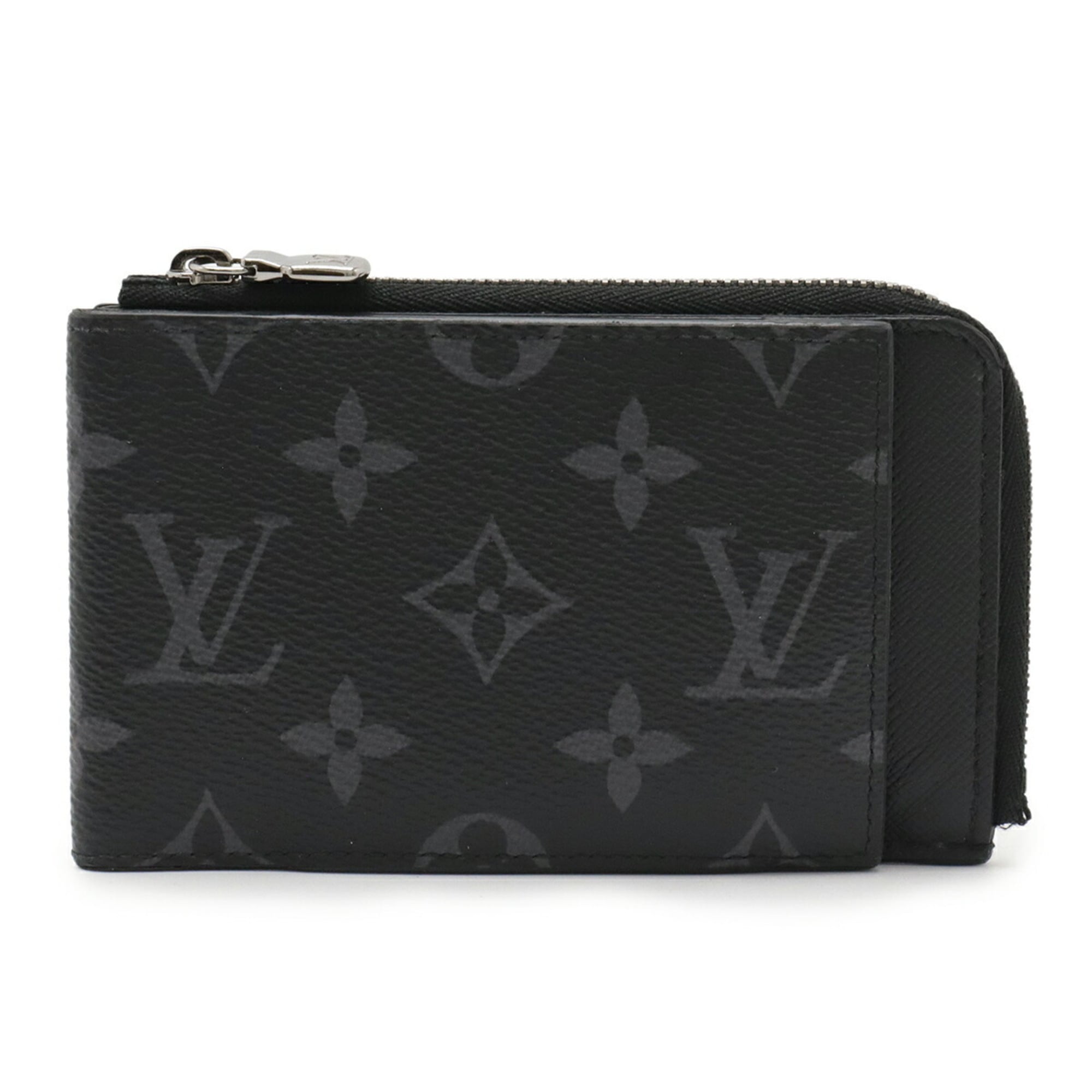 Louis Vuitton Black Gray Monogram Eclipse Wallet (Bi-Fold) (Pre-Owned)