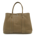 Hermes Garden Etoupe Gray Negonda Leather Handbag Tote Bag (Pre-Owned)