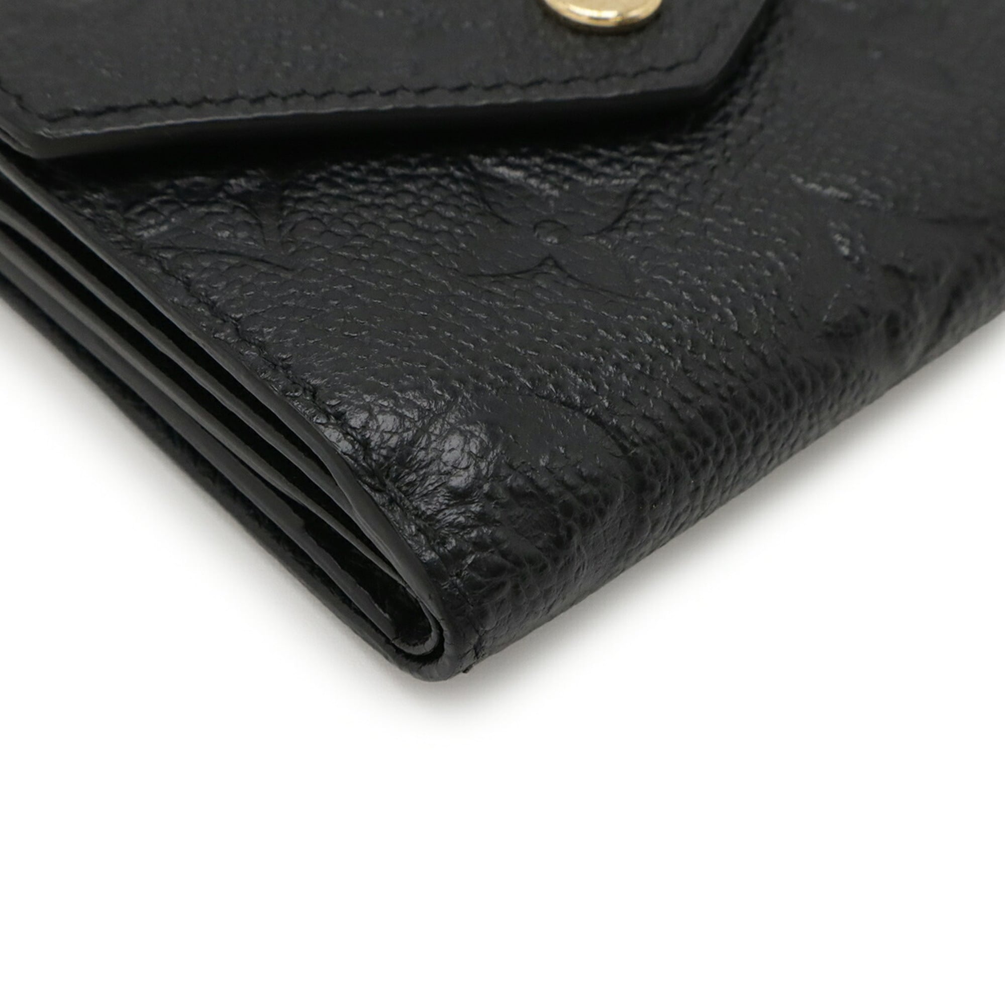 Louis Vuitton Monogram Empreinte Black Noir Monogram Empreinte Wallet (Tri-Fold) (Pre-Owned)