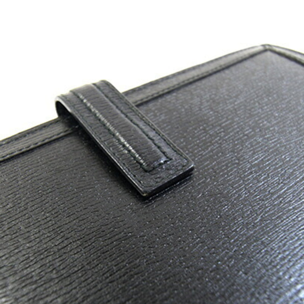 Gucci Black Leather Long Wallet (Bi-Fold) (Pre-Owned)