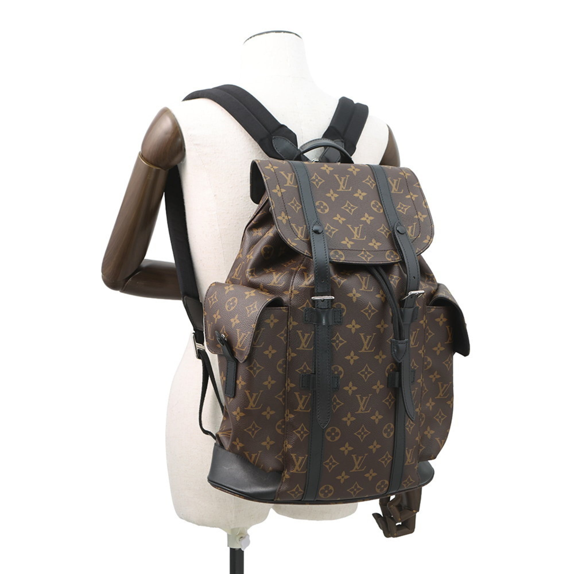Louis Vuitton Monogram Macassar Black Noir Backpack (Pre-Owned)