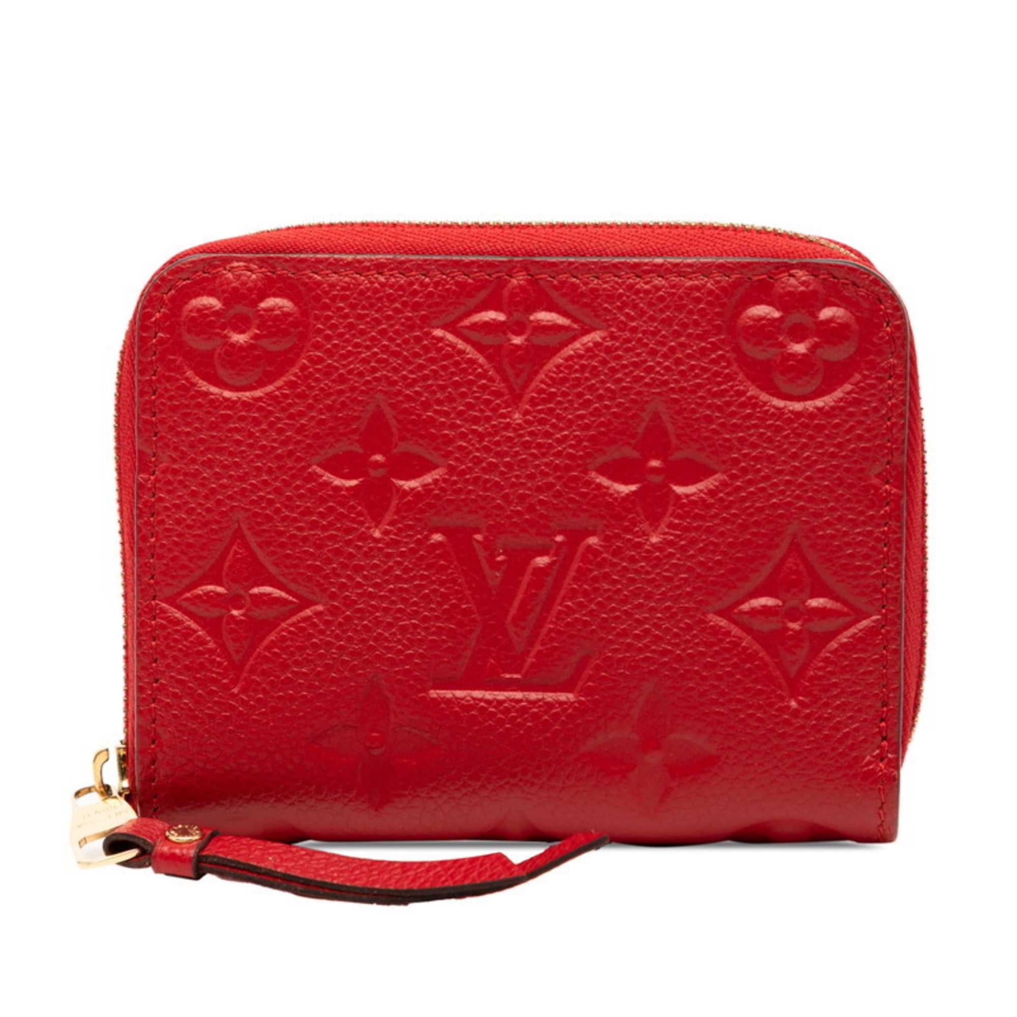 Louis Vuitton Cerise Red Color Leather Coin Purse/Coin Case (Pre-Owned)