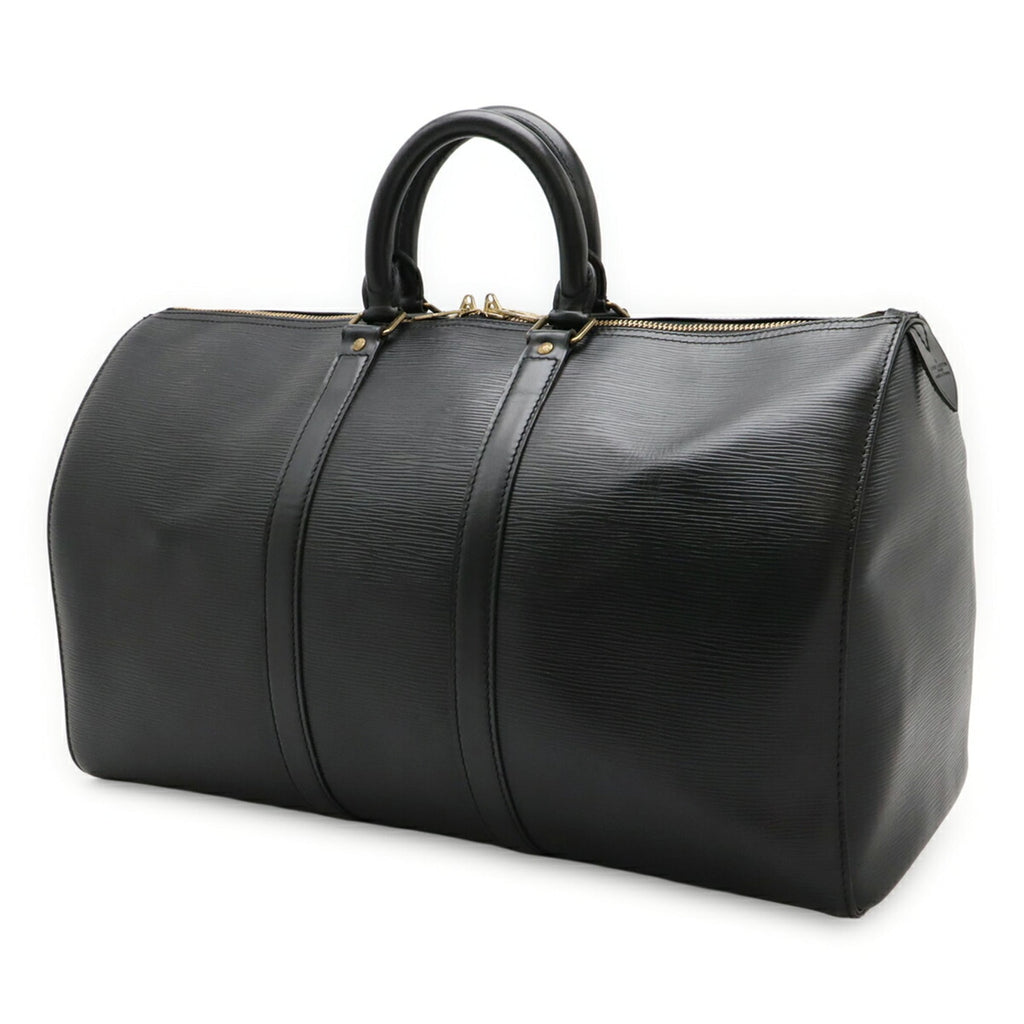 Louis Vuitton Epi Black Noir Epi Leather Boston Bag (Pre-Owned)