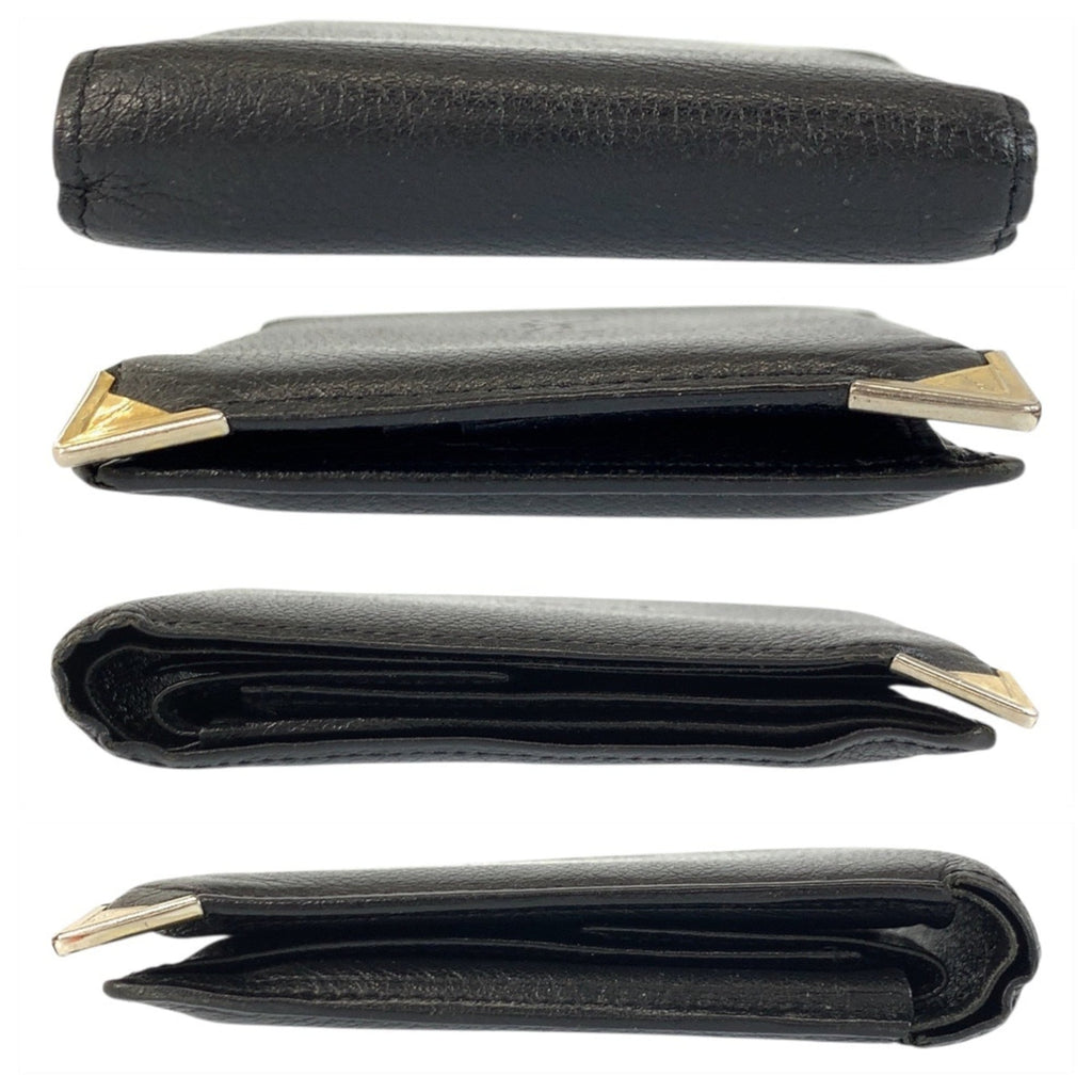 Yves Saint Laurent Black Leather Wallet (Bi-Fold) (Pre-Owned)