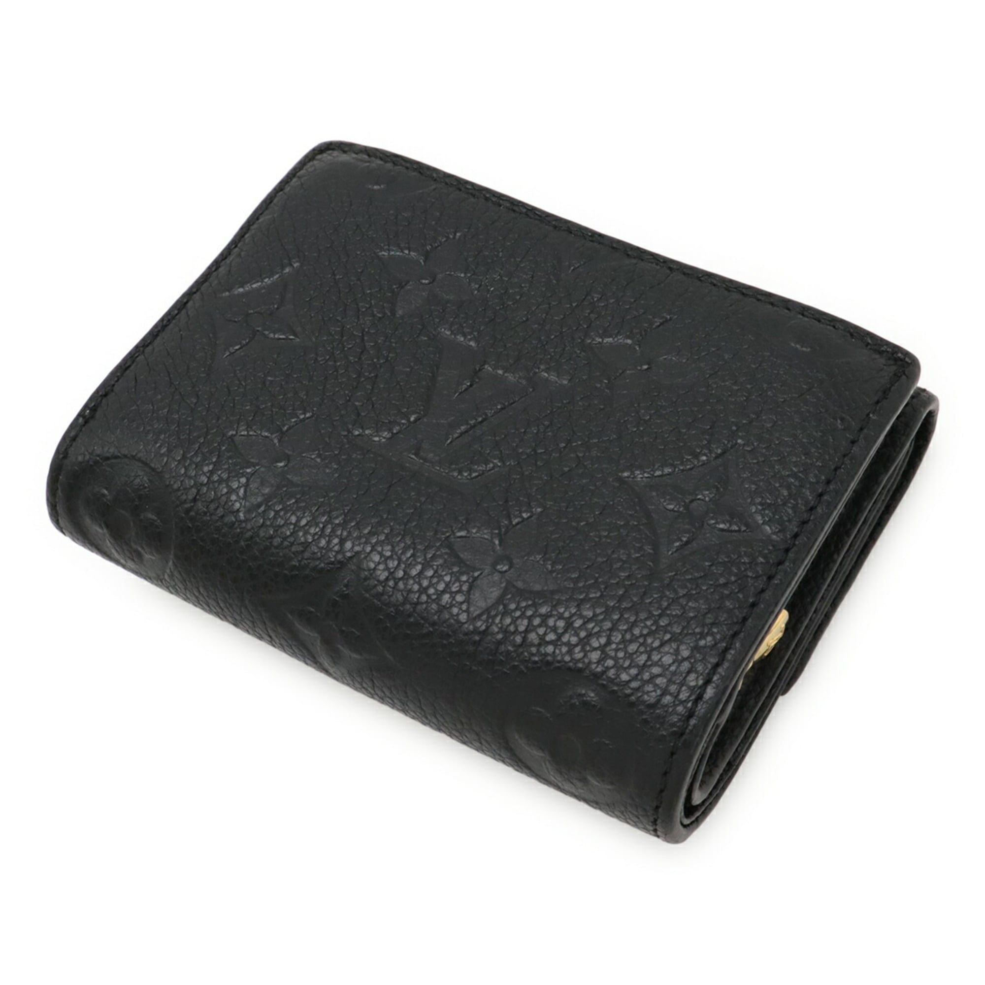 Louis Vuitton Monogram Empreinte Black Noir Monogram Empreinte Wallet (Tri-Fold) (Pre-Owned)