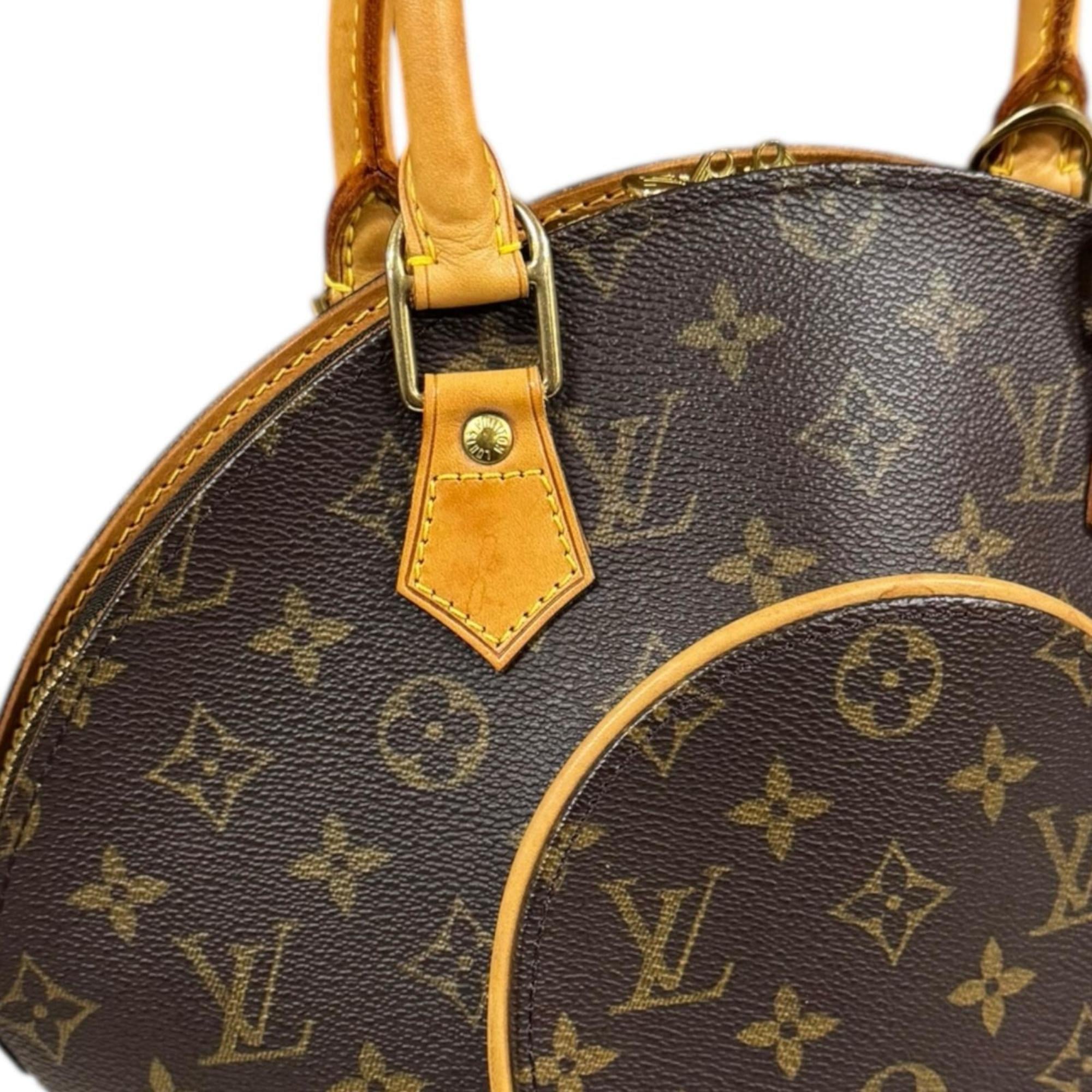 Louis Vuitton Brown Monogram Canvas Handbag (Pre-Owned)