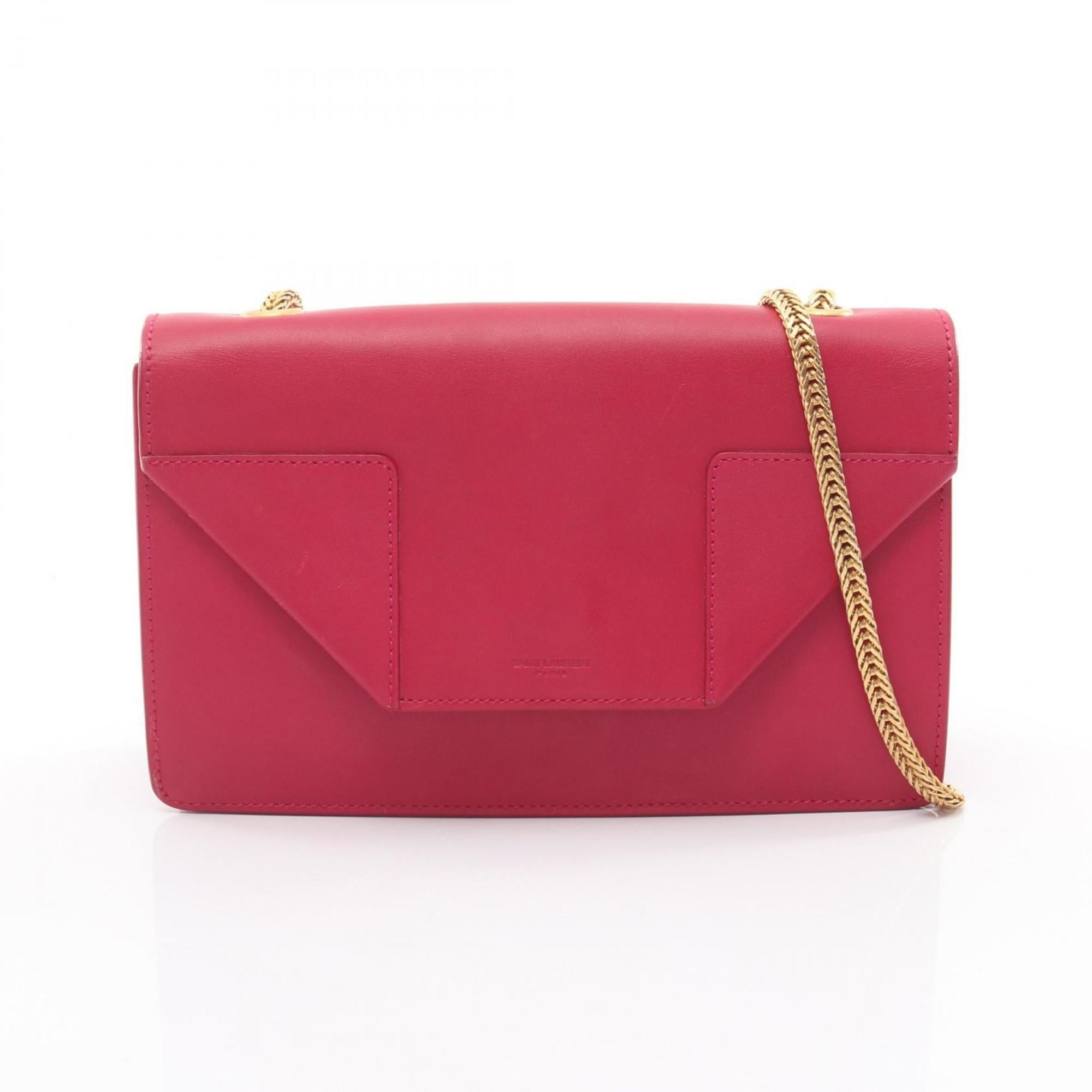 Yves Saint Laurent Pink Leather Shoulder Bag (Pre-Owned)
