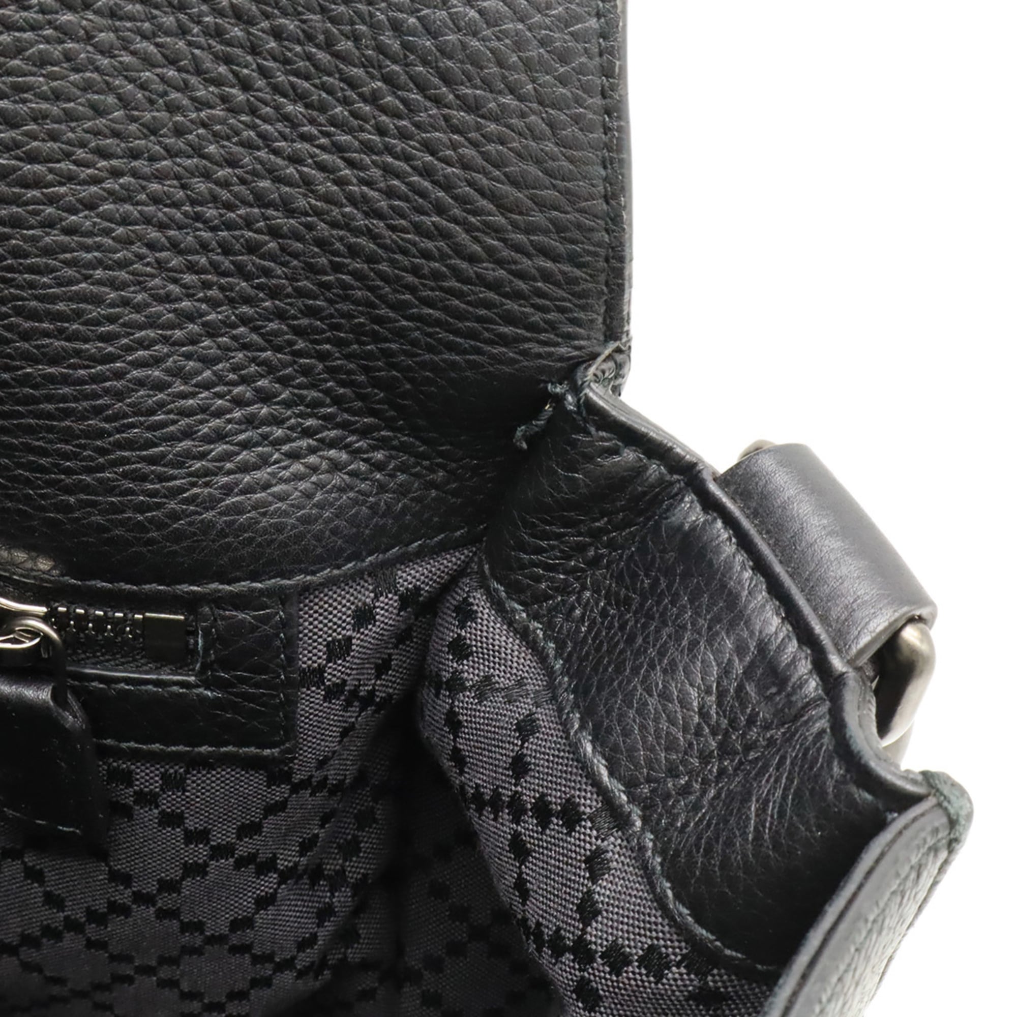 Gucci Black Leather Shoulder Bag (Pre-Owned)