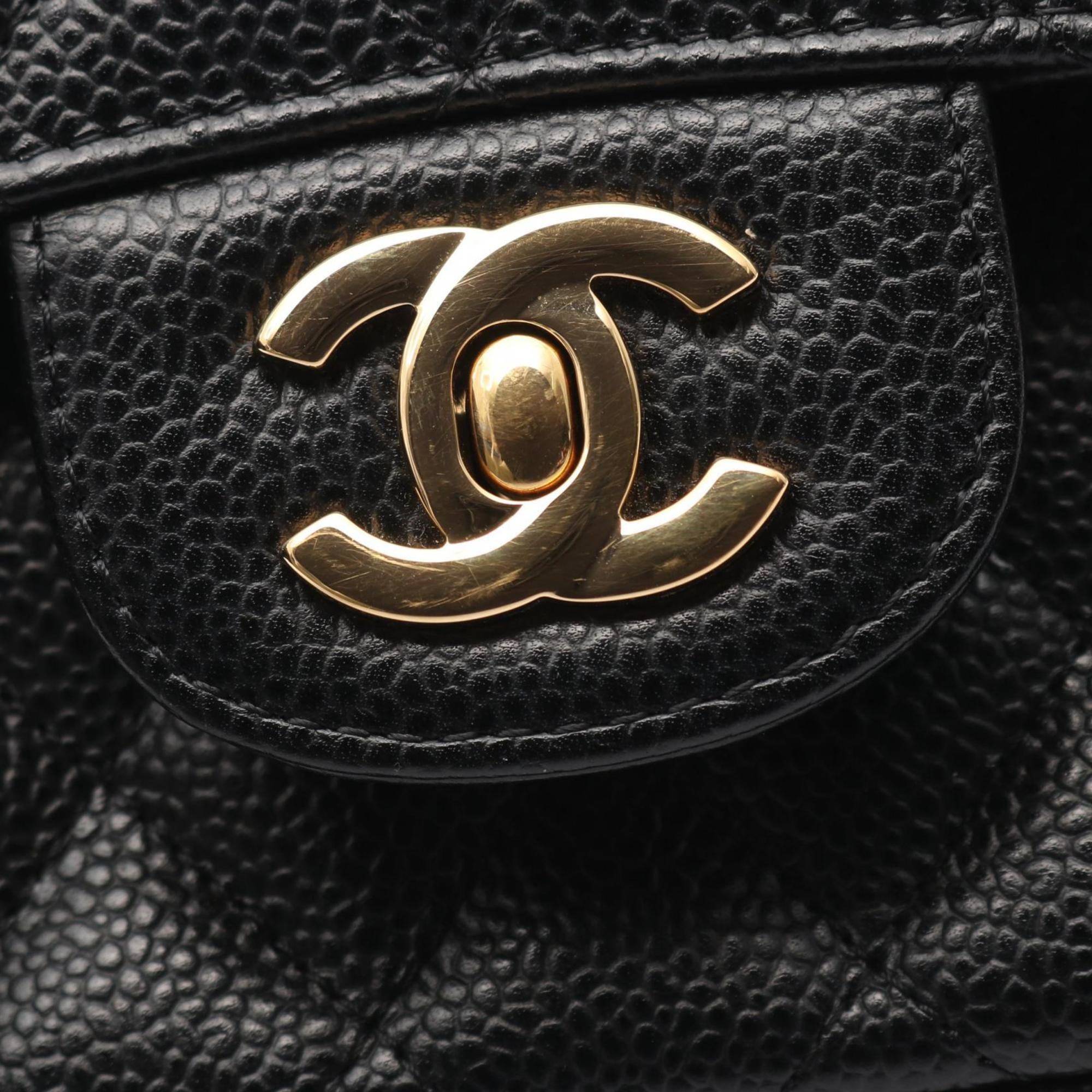 Chanel Black Leather Shoulder Bag (Pre-Owned)
