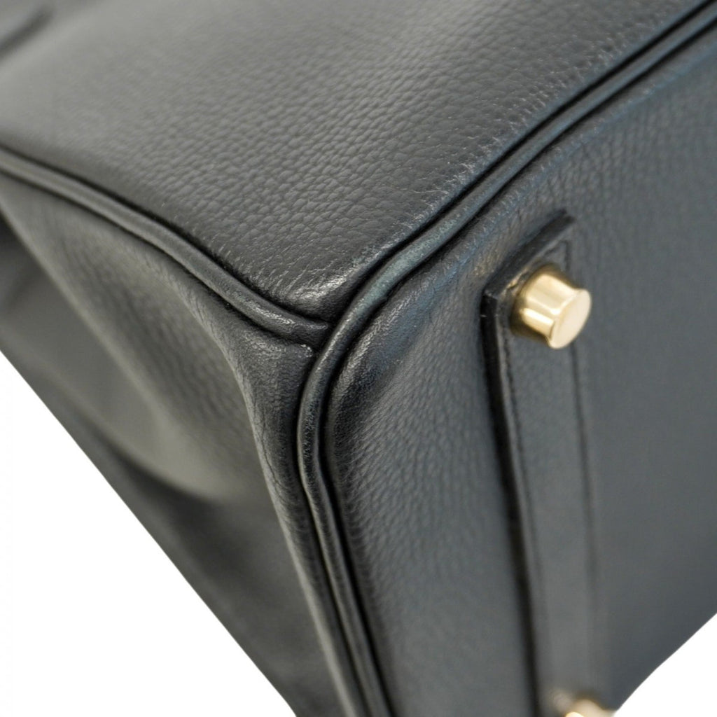 Hermes Black Togo Leather Handbag (Pre-Owned)