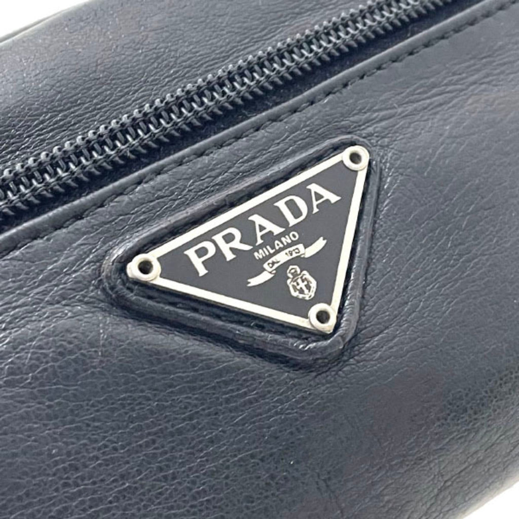 Prada Black Nero Leather Pouch (Pre-Owned)