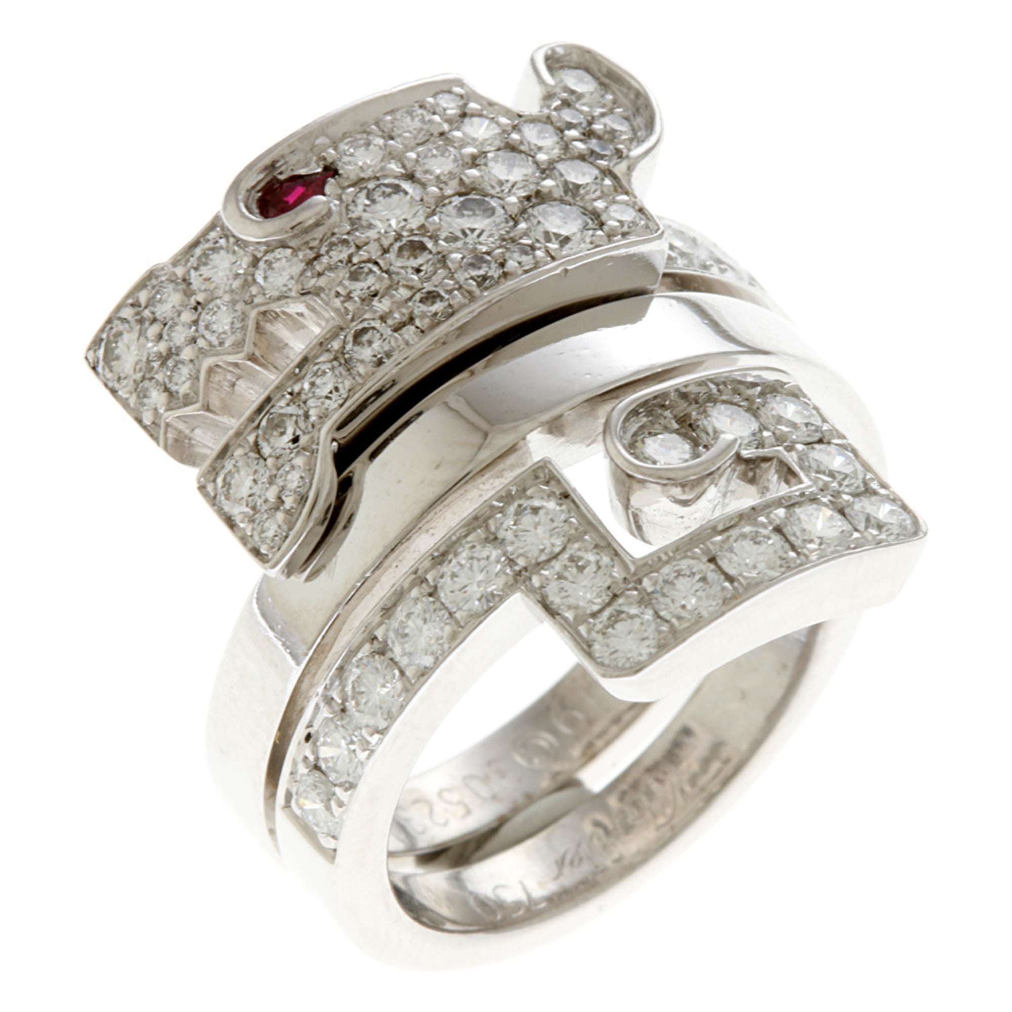 Cartier Silver White Gold (18K) Band Ring (Pre-Owned)