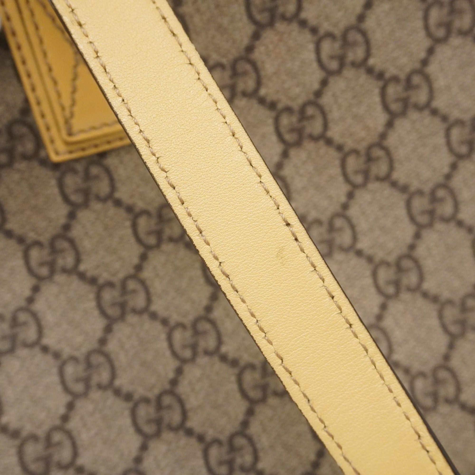 Gucci Beige Brown Pvc Handbag (Pre-Owned)
