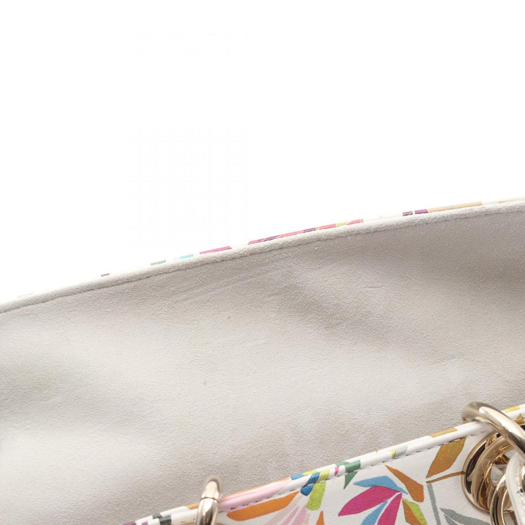 Christian Dior Multi-Color White Leather Handbag (Pre-Owned)