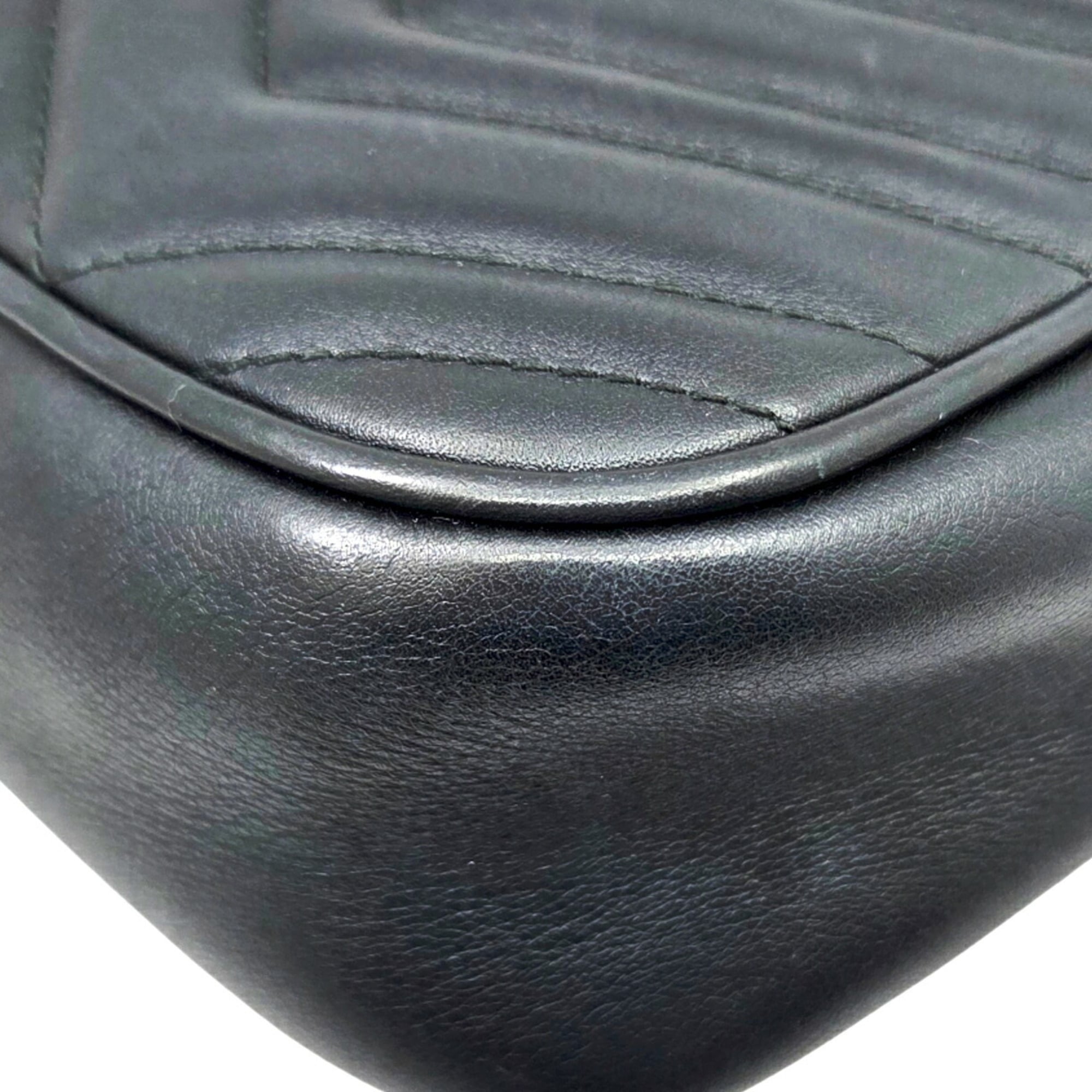 Gucci Black Leather Shoulder Bag (Pre-Owned)