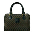Celine Black Brown Leather Pvc Boston Bag Handbag (Pre-Owned)