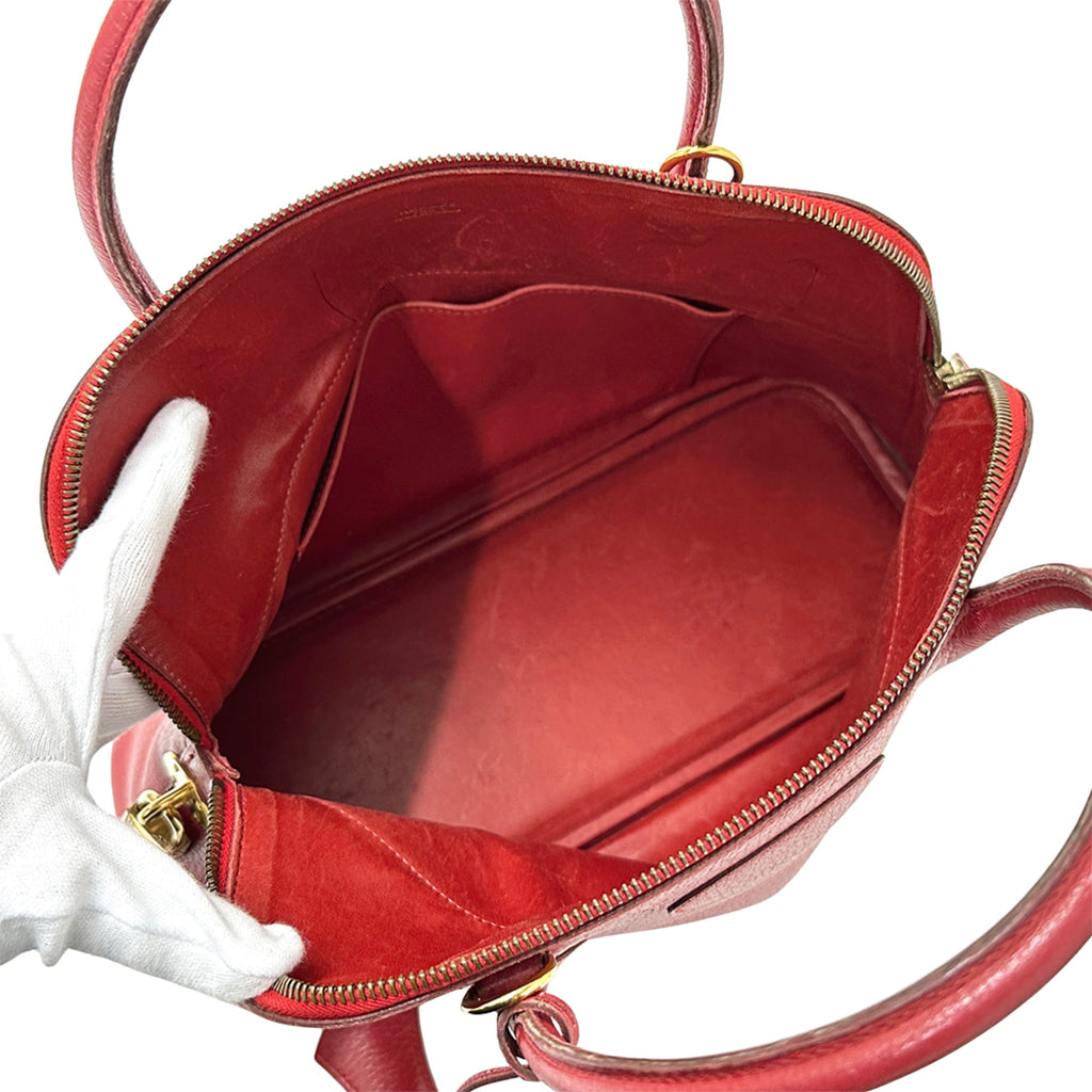 Hermes Red Color Ardennes Leather Handbag Shoulder Bag (Pre-Owned)