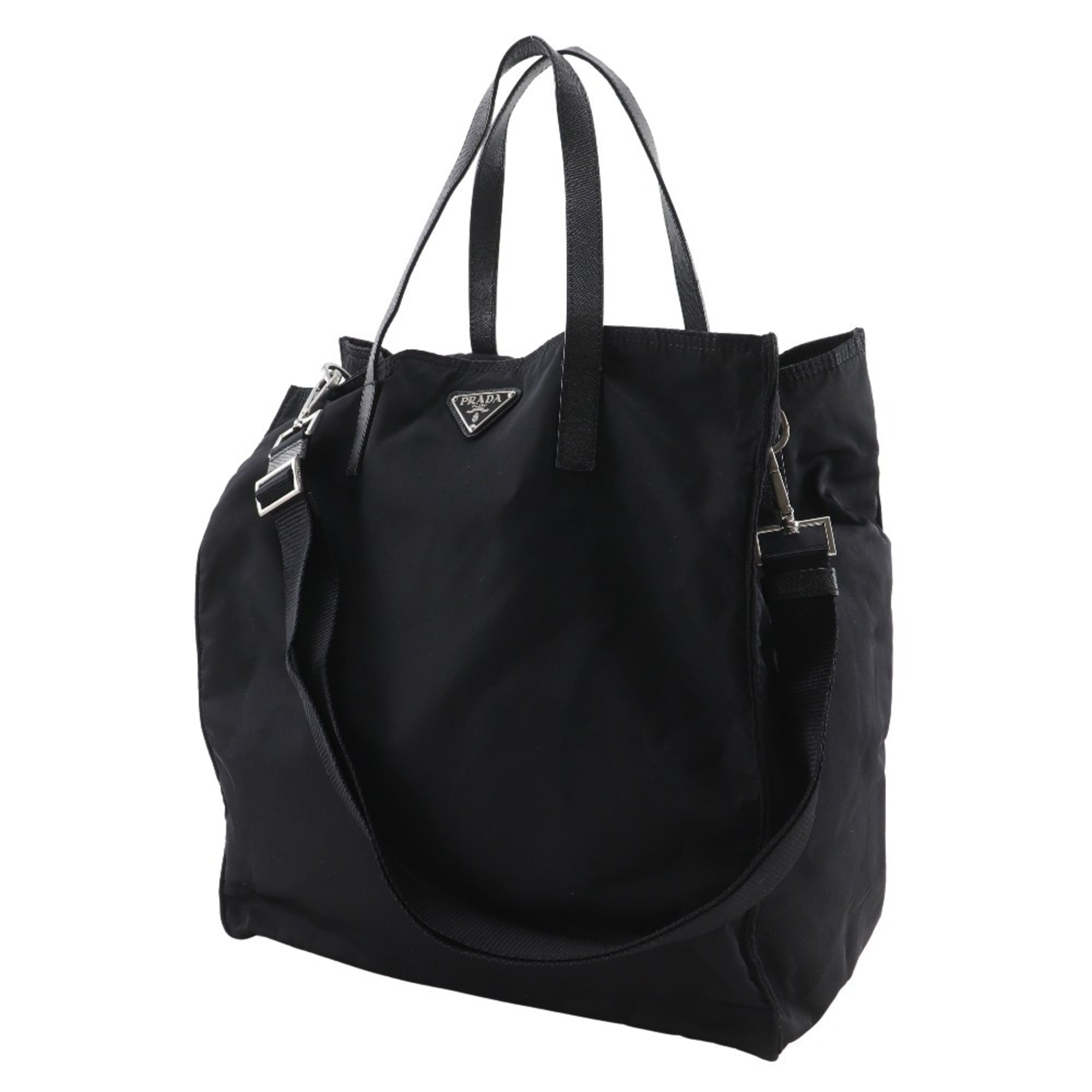 Prada Black Nylon Tote Bag (Pre-Owned)