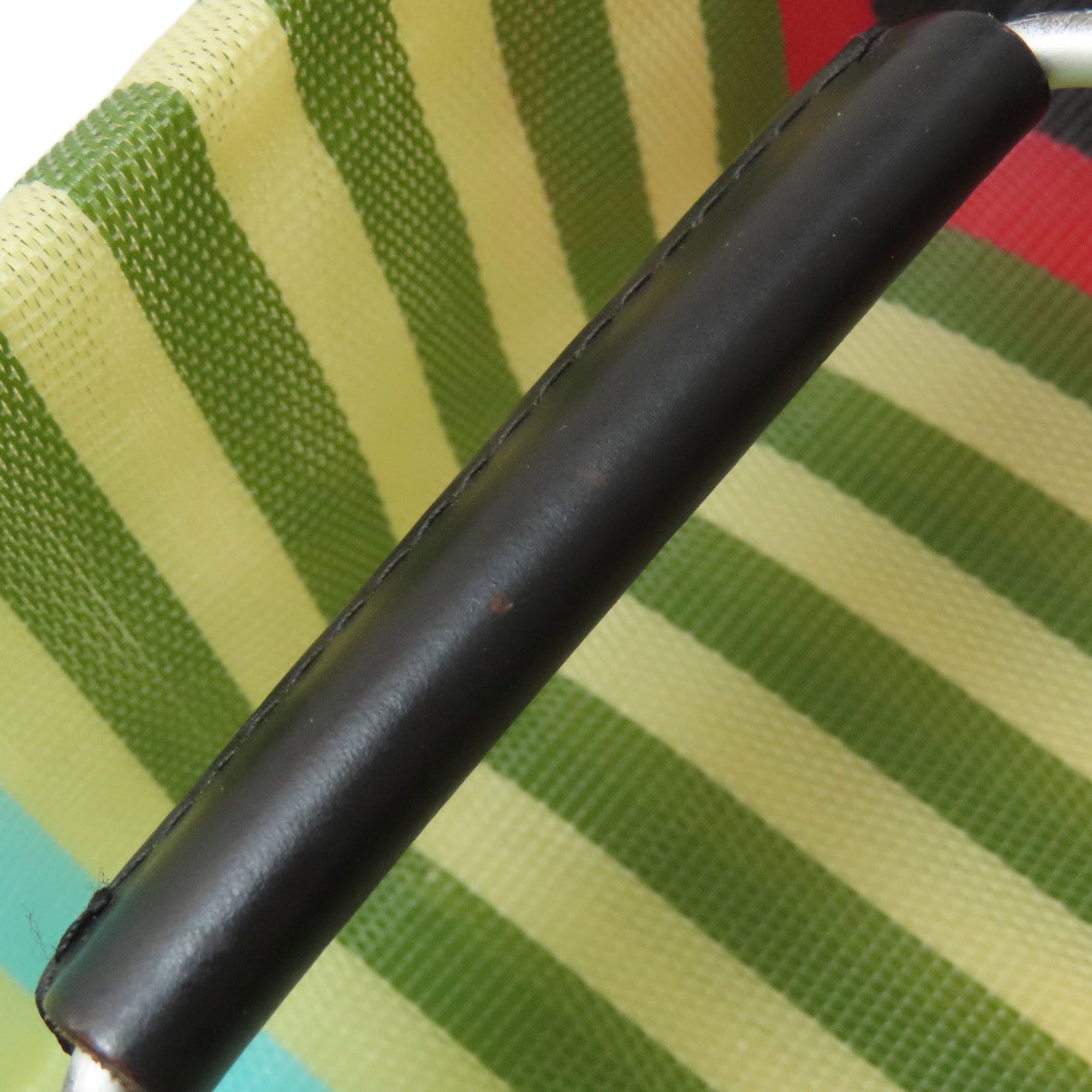 Marni Light Blue Red Color Yellow Nylon Handbag (Pre-Owned)