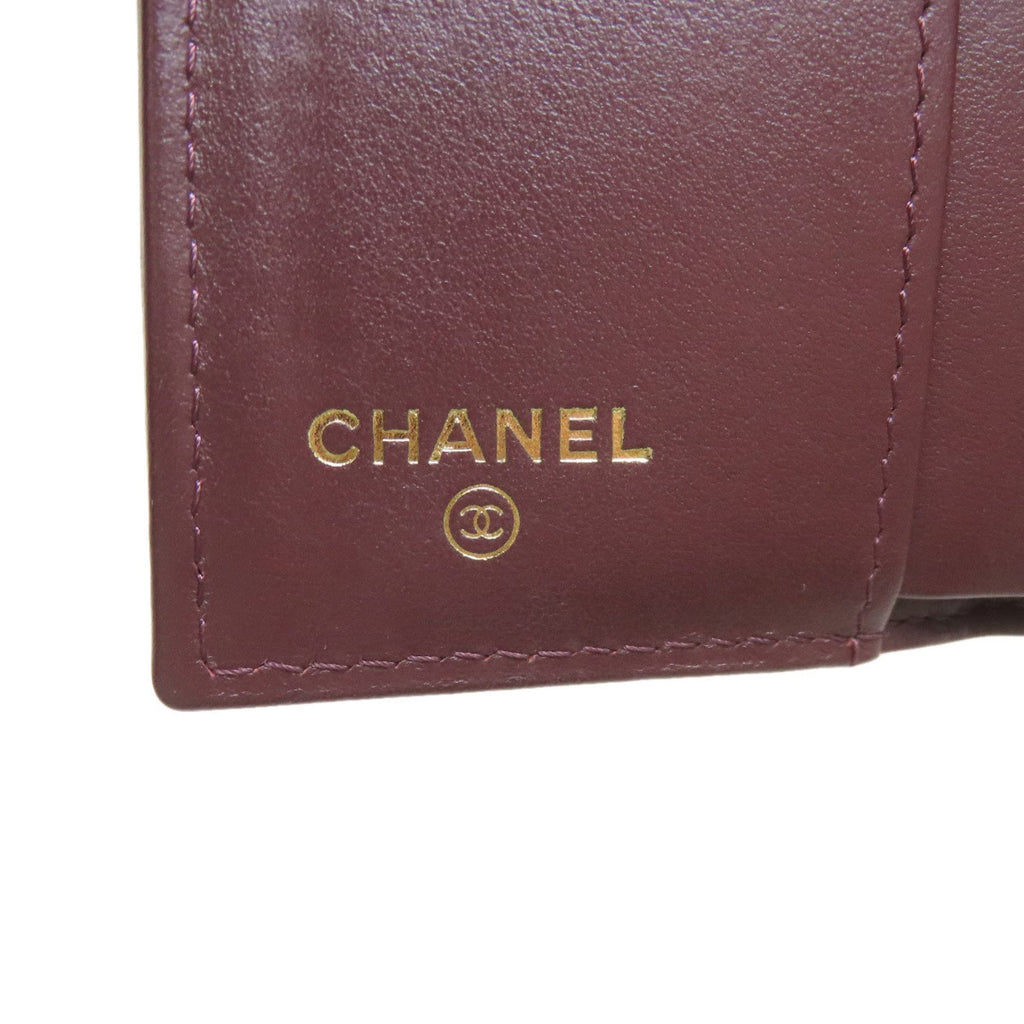 Chanel Black Leather Wallet (Bi-Fold) (Pre-Owned)