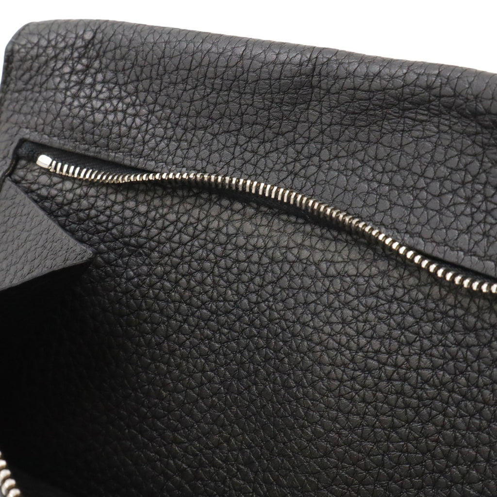 Hermes Black Togo Leather Long Wallet (Bi-Fold) (Pre-Owned)