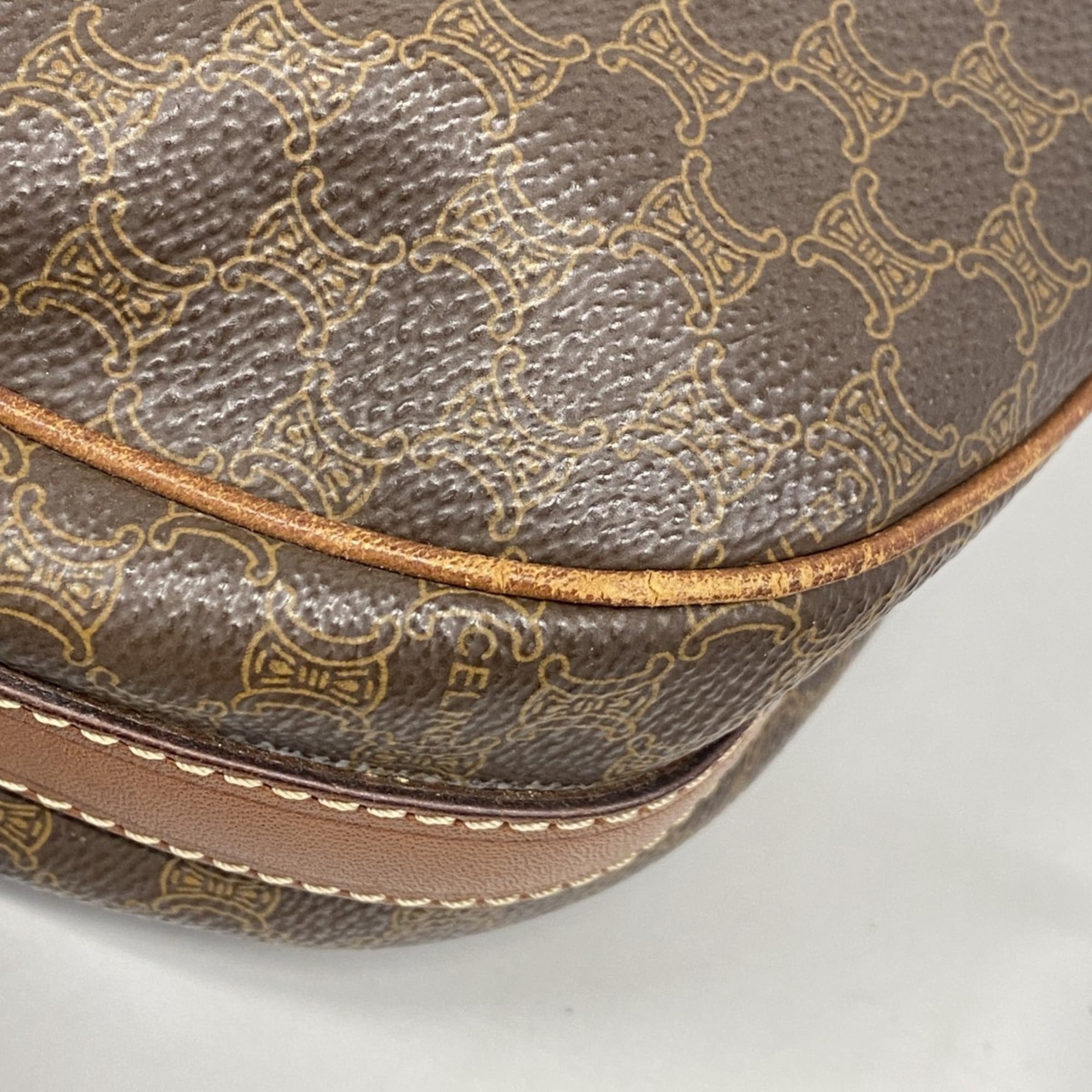 Celine Brown Pvc Shoulder Bag (Pre-Owned)