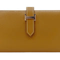 Hermes Gold Epsom Leather Long Wallet (Bi-Fold) (Pre-Owned)