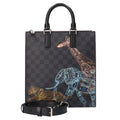 Louis Vuitton Black Gray Damier Graphite Messenger Bag Shoulder Bag (Pre-Owned)