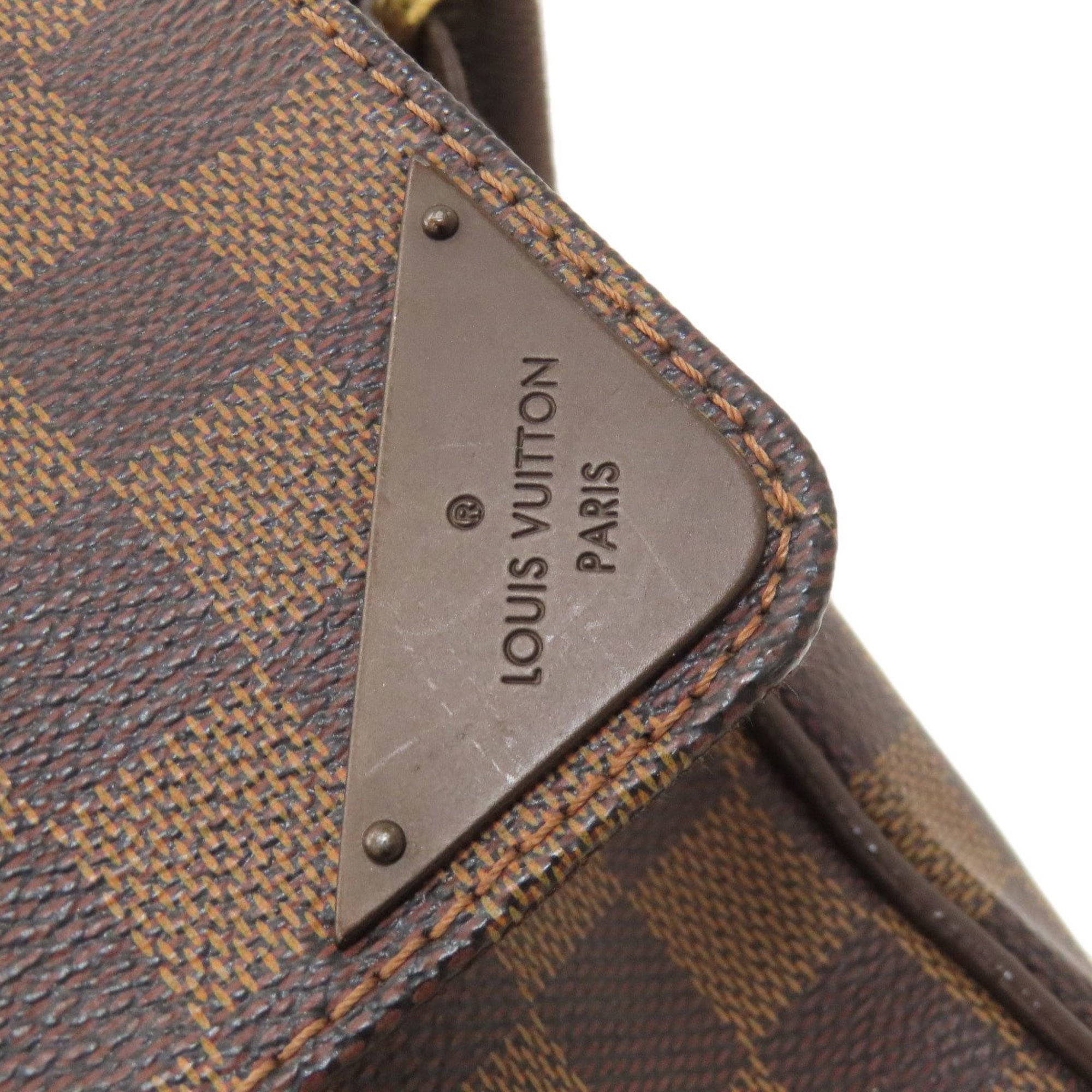 Louis Vuitton Damier Canvas Ebene Damier Canvas Shoulder Bag (Pre-Owned)