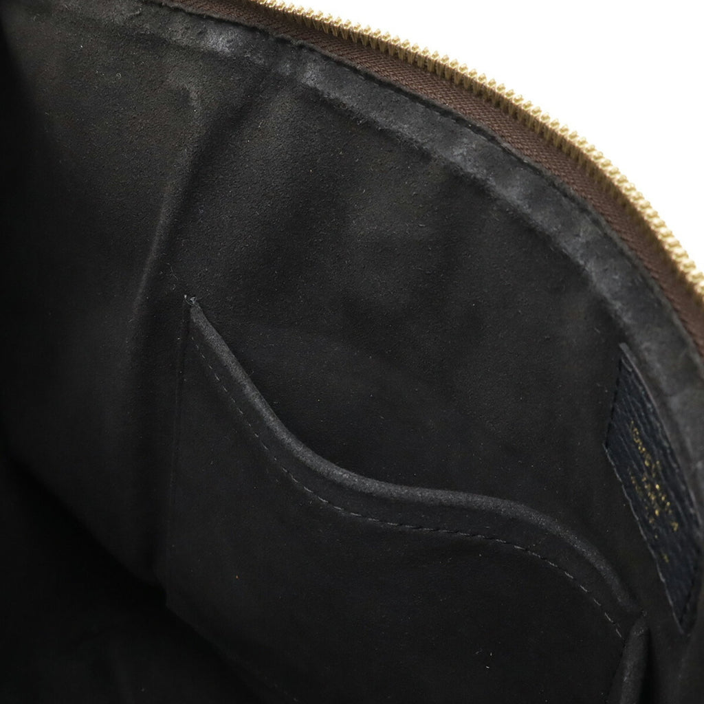 Louis Vuitton Monogram Black Noir Monogram Leather Shoulder Bag Tote Bag (Pre-Owned)